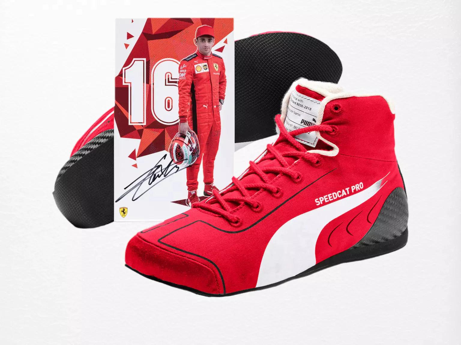 2020 Sebastian Vettel Ferrari F1 Race Boots - Dash Racegear 