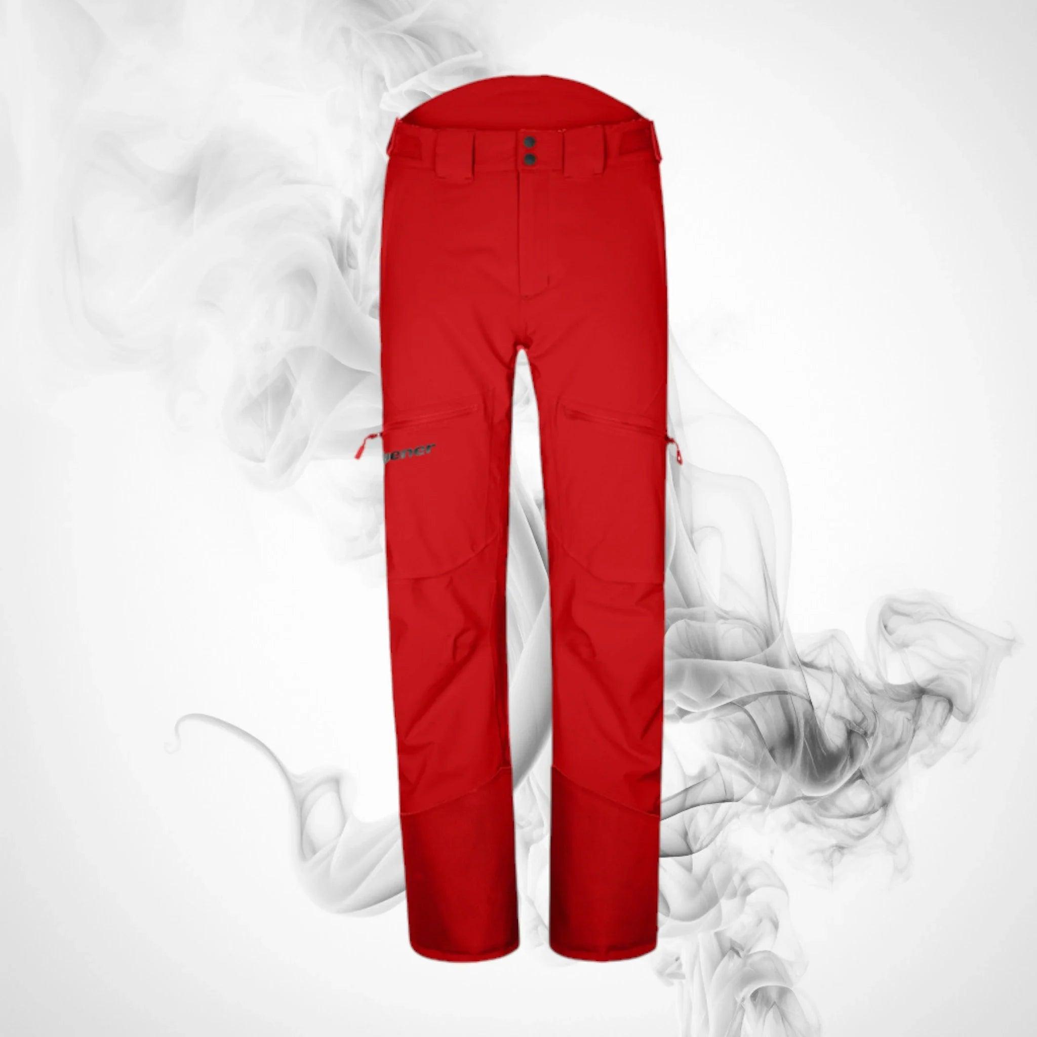 Ski Man ZIENER Temmo Full-Zip pants Red - Dash Racegear 