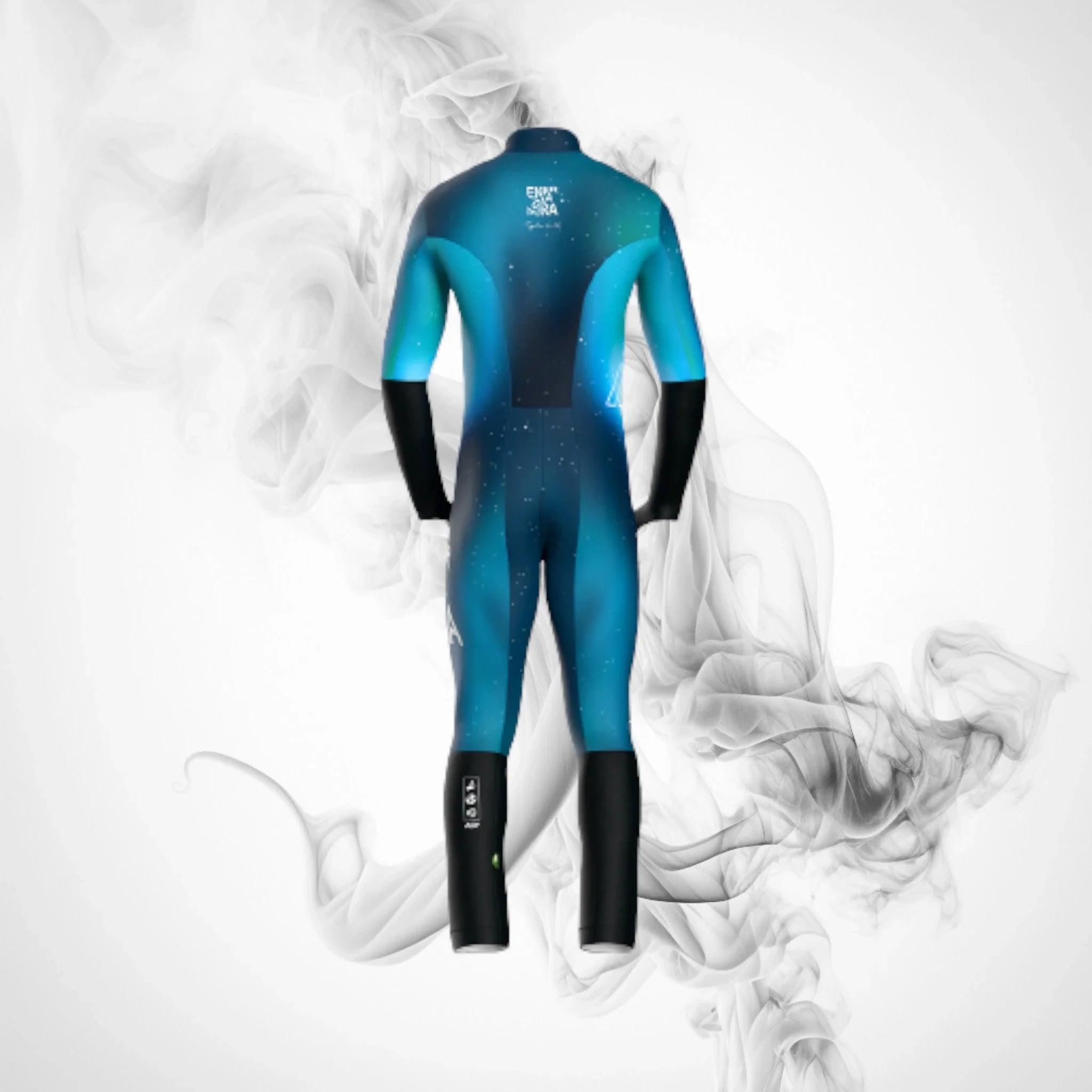 Ski Race Suit ENERGIAPURA Aurora Blue Junior - Dash Racegear 