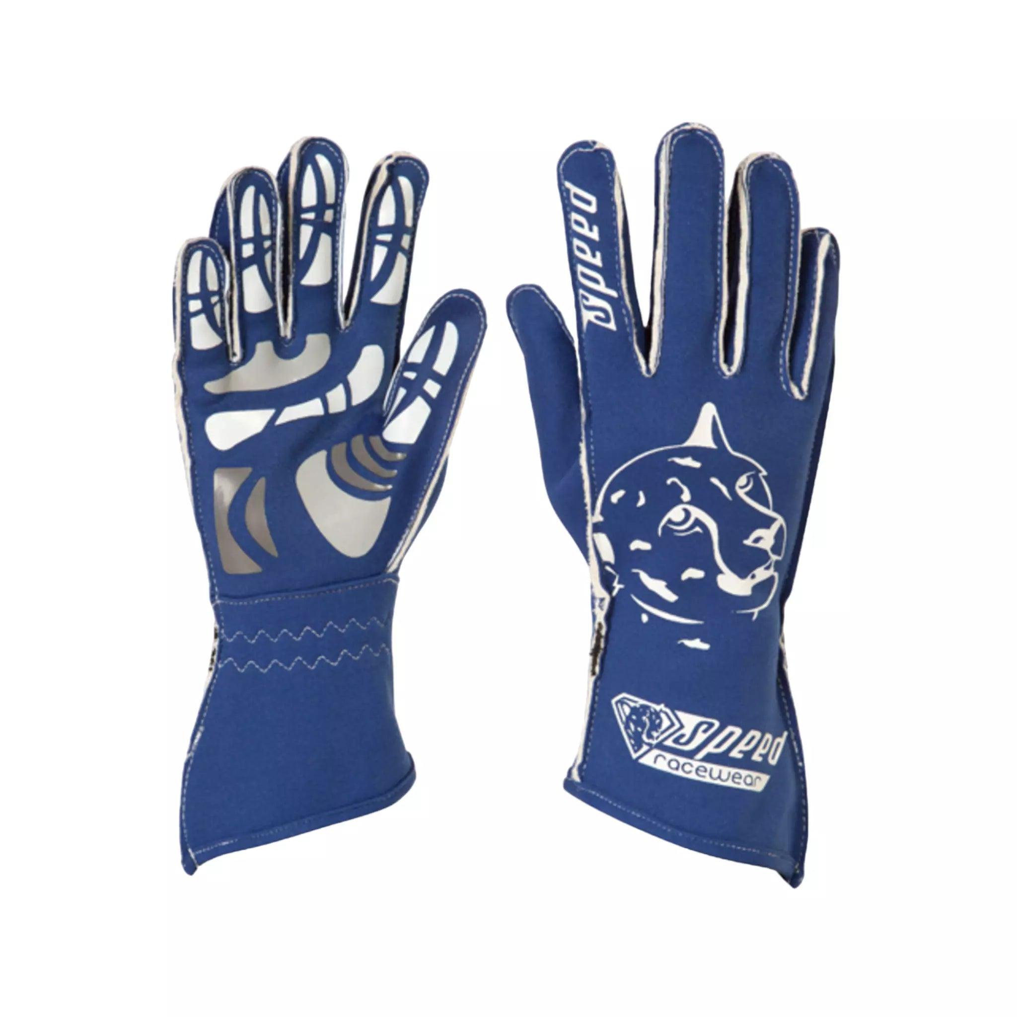 Speed gloves melbourne G-2 blue/ white DASH RACEGEAR