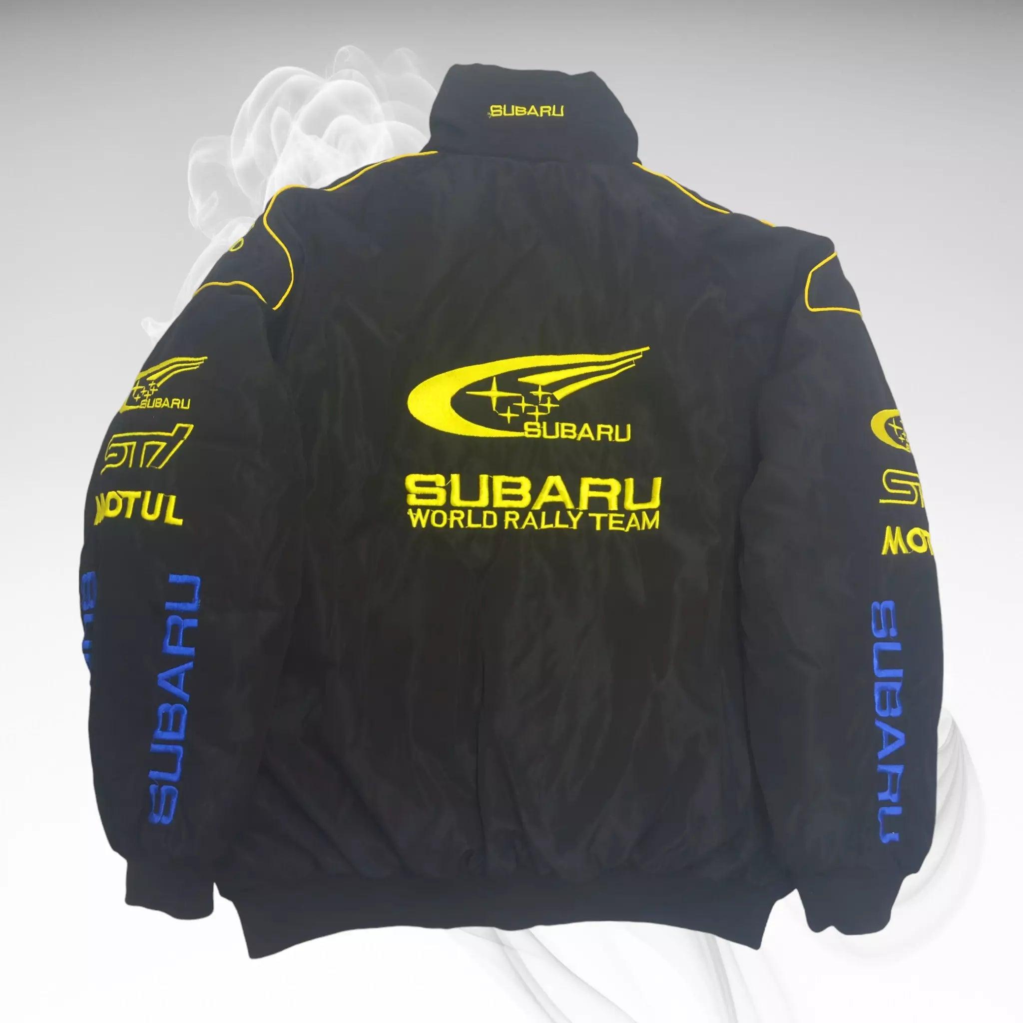 Subaru F1 Racing Embroidered Bomber Jacket Y2K Unisex - Dash Racegear 