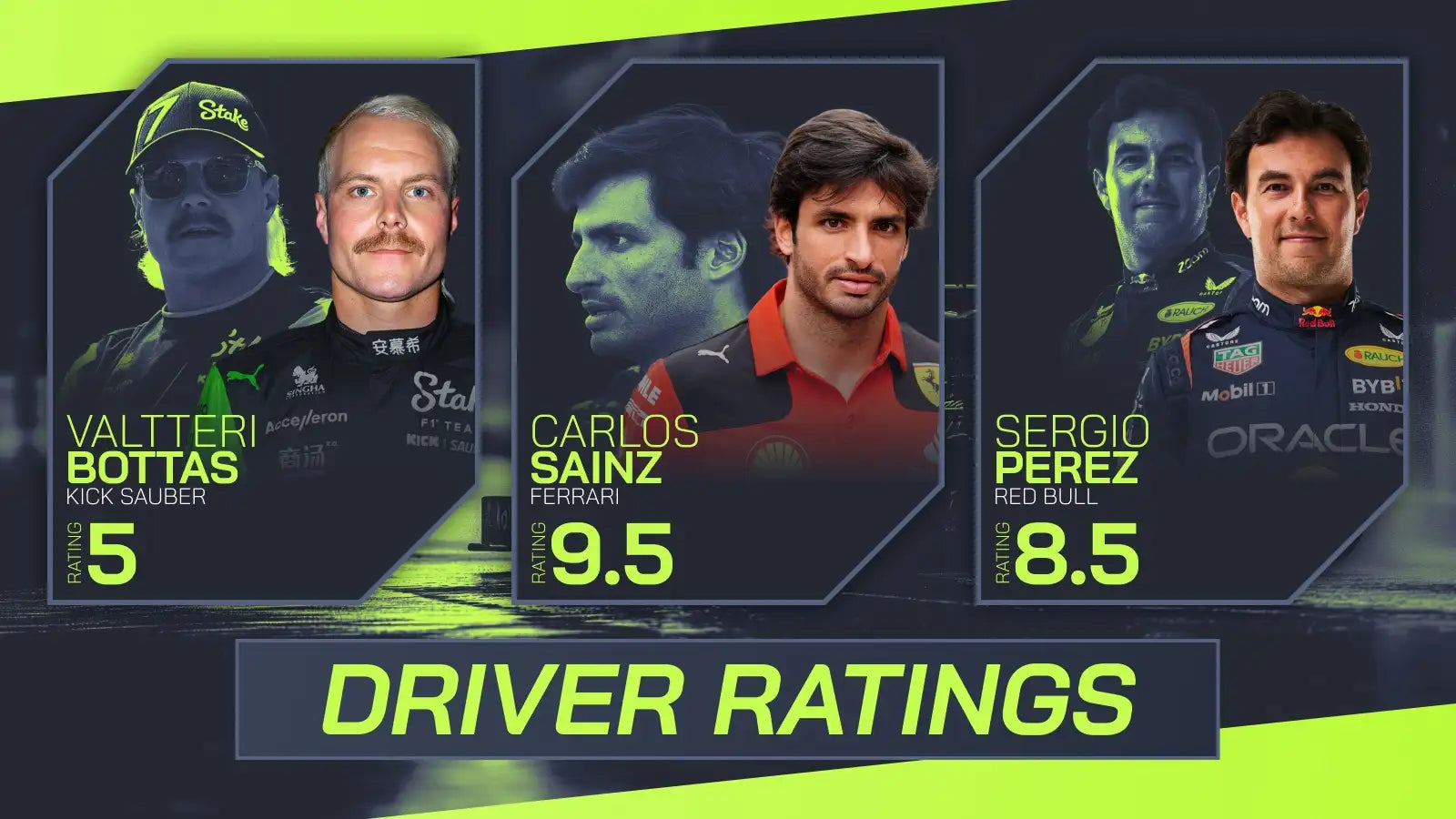 Bahrain Grand Prix driver ratings: A perfect 10, Sainz shines and Bottas flops