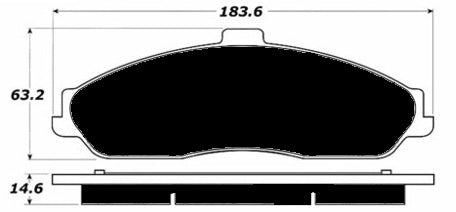 Porterfield Brake Pads for 2010 CHEVROLET CORVETTE - Dash Racegear