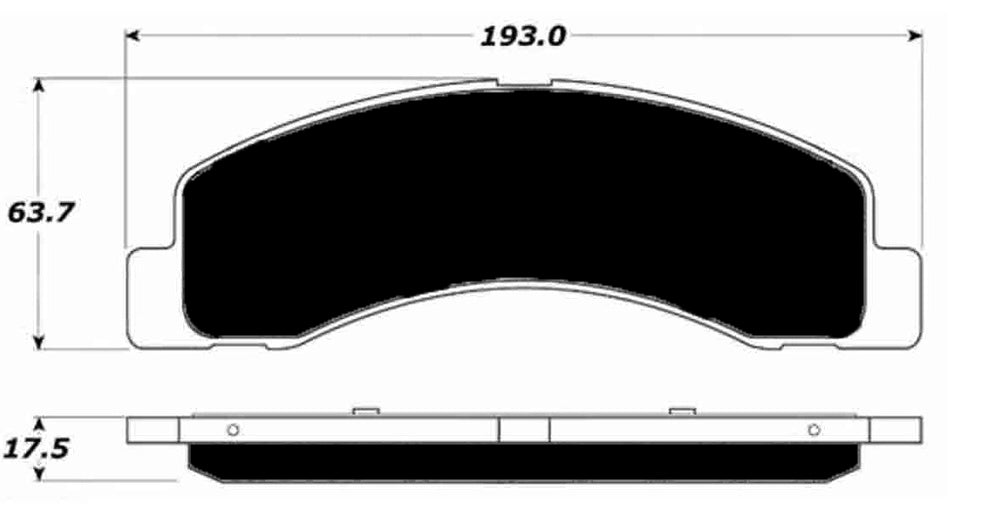 Porterfield Brake Pads for 2000 FORD F350 1 Ton 2WD DRW - Dash Racegear