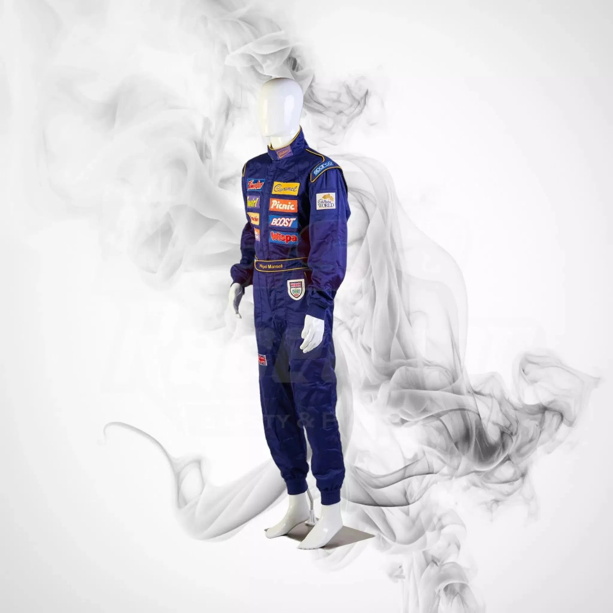 1995 ‘Race The Ace’ Cadbury's Chocolate Sparco NIGEL MANSELL’S Race Suit - Dash Racewear