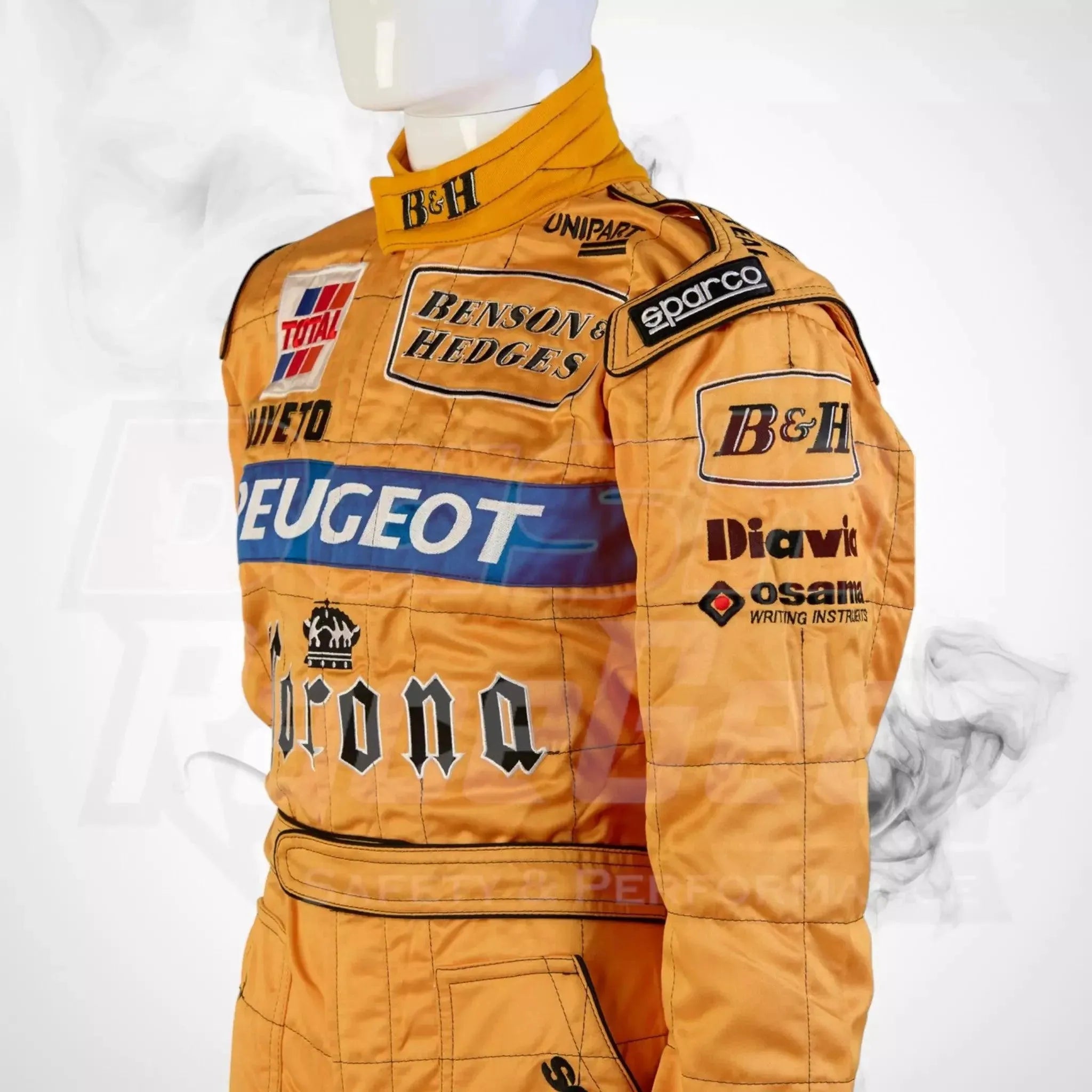 1996 Jordan Peugeot Benson & Hedges Sparco Formula 1 NIGEL MANSELL’S Race Suit - Dash Racewear