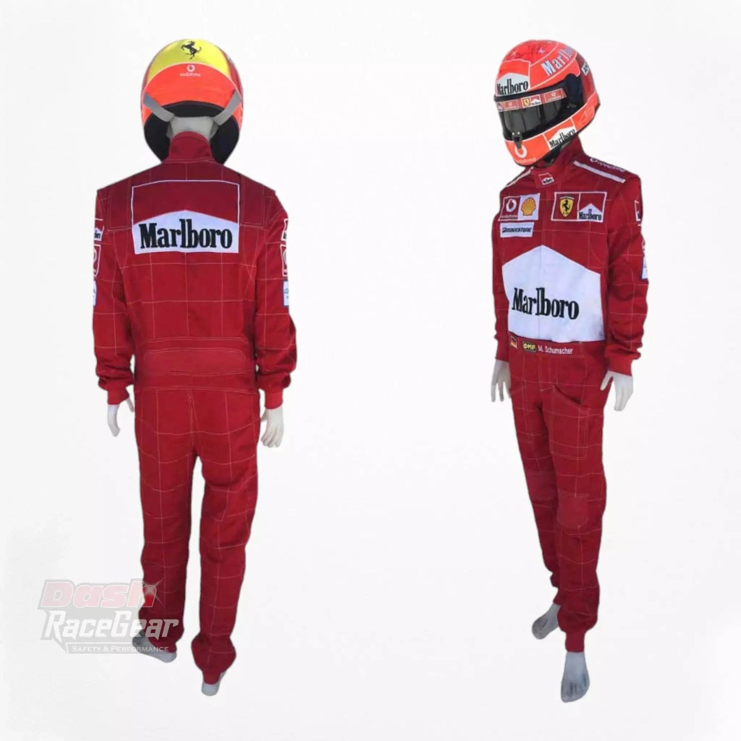 2004 Michael Schumacher Ferrari F1 Embroidered Racing Suit - Dash Racegear