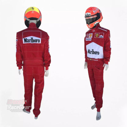 2004 Michael Schumacher Ferrari F1 Embroidered Racing Suit - Dash Racegear