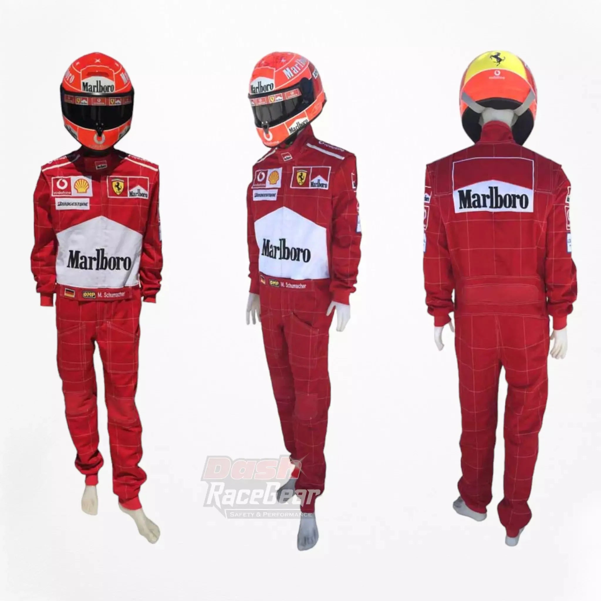 2004 Michael Schumacher Ferrari F1 Embroidered Racing Suit - Dash Racewear