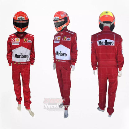 2004 Michael Schumacher Ferrari F1 Embroidered Racing Suit - Dash Racegear