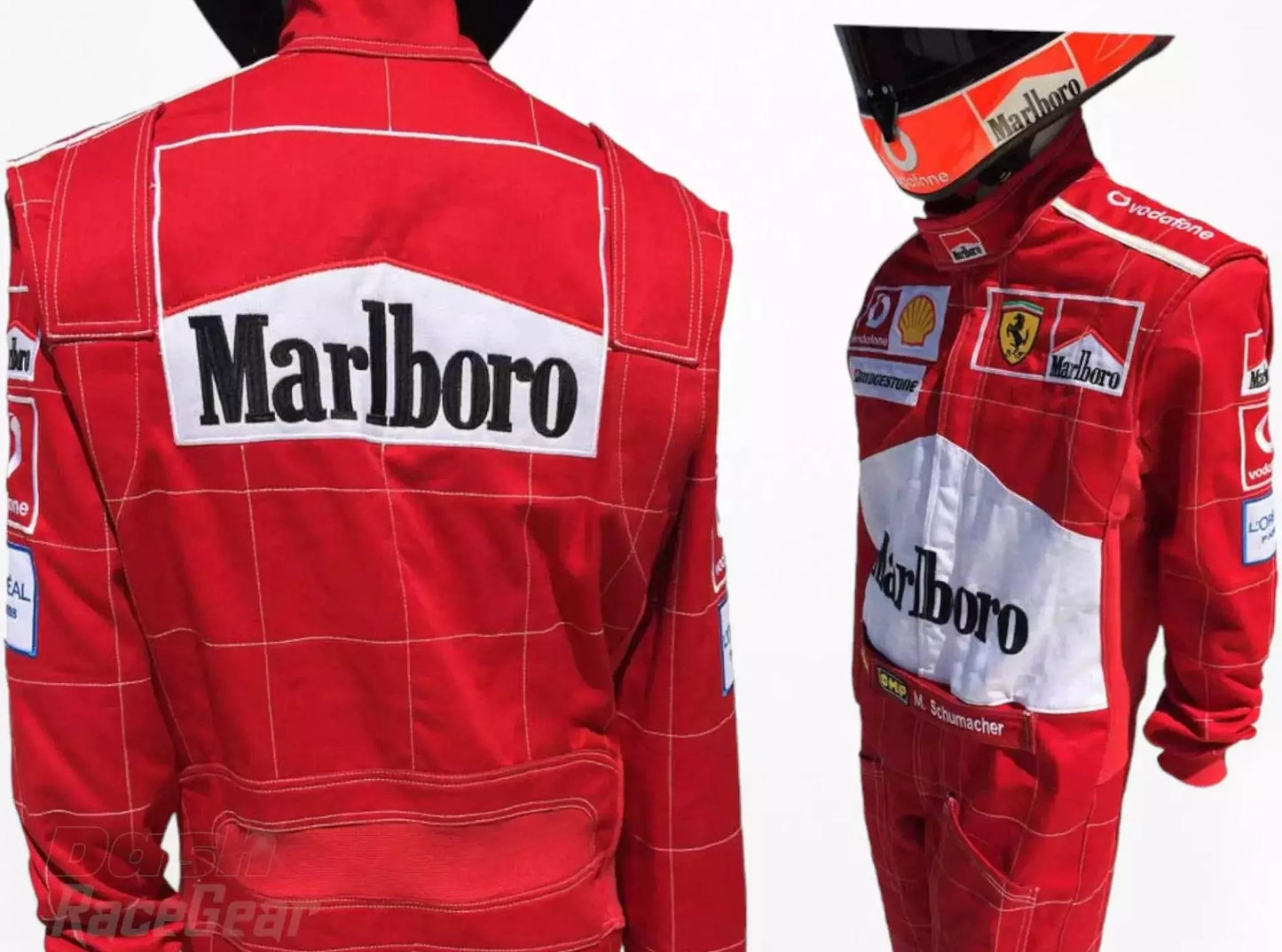 2004 Michael Schumacher Ferrari F1 Embroidered Racing Suit - Dash Racegear