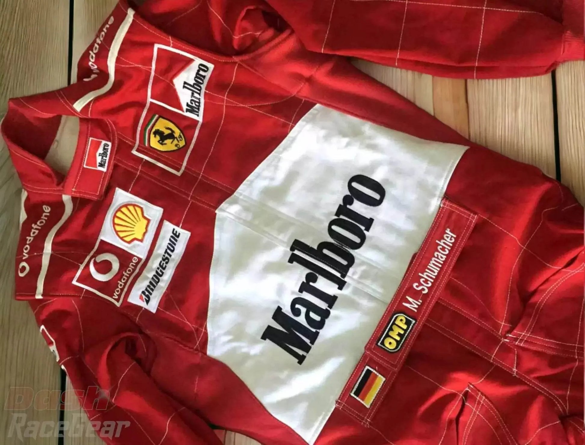 2004 Michael Schumacher Ferrari F1 Embroidered Racing Suit - Dash Racegear