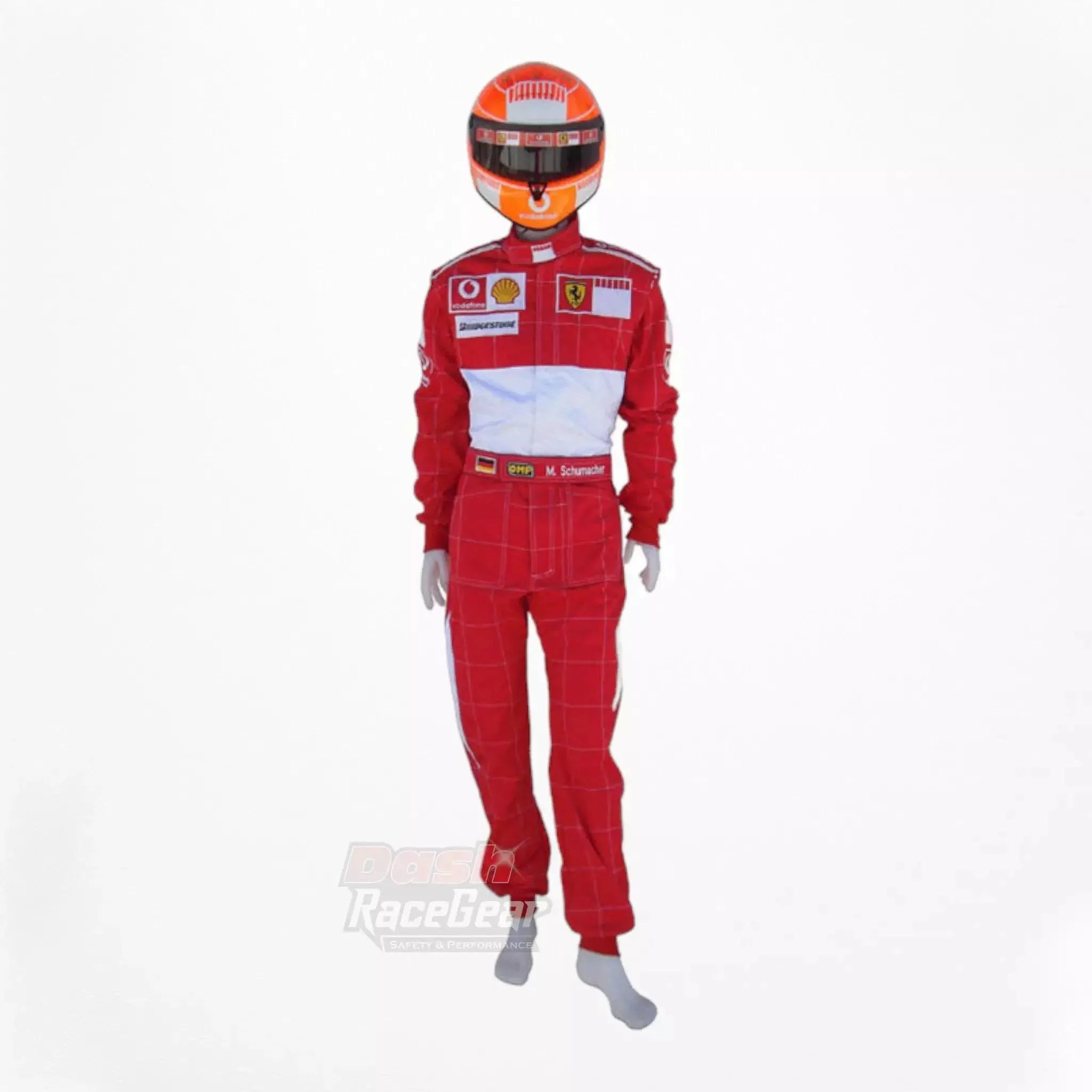 2006 Michael Schumacher BAR CODE Ferrari F1 Embroidered Racing Suit - Dash Racewear