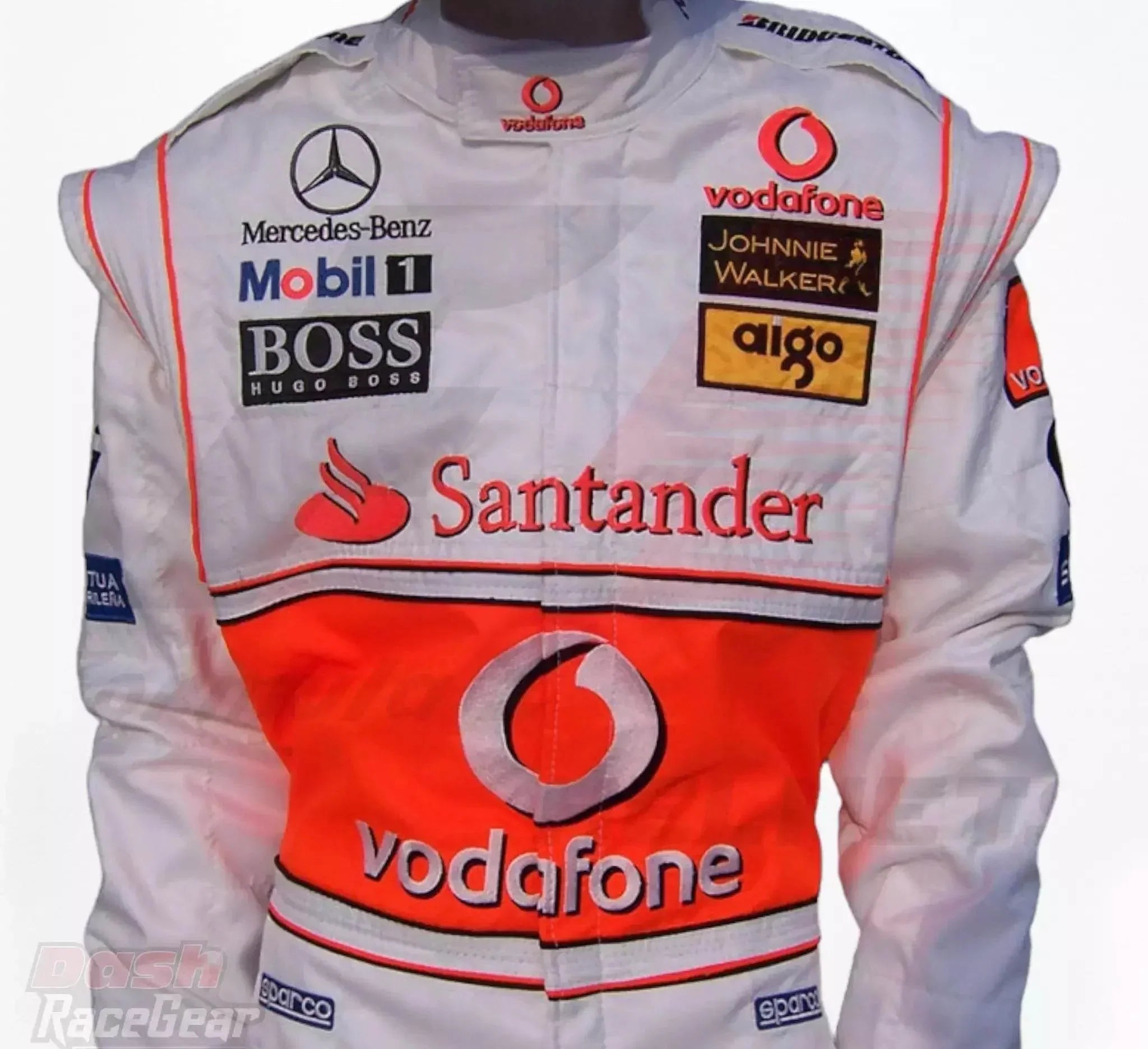 2007 Fernando Alonso McLaren F1 Embroidered Racing Suit DASH RACEGEAR