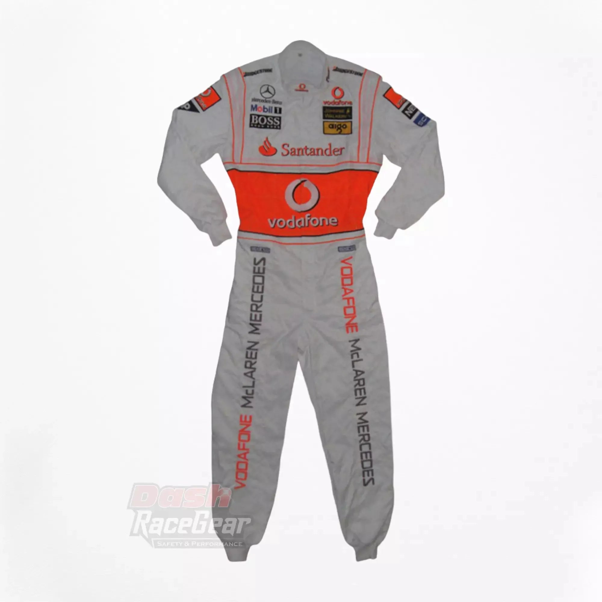 2007 Fernando Alonso McLaren F1 Embroidered Racing Suit - Dash Racewear