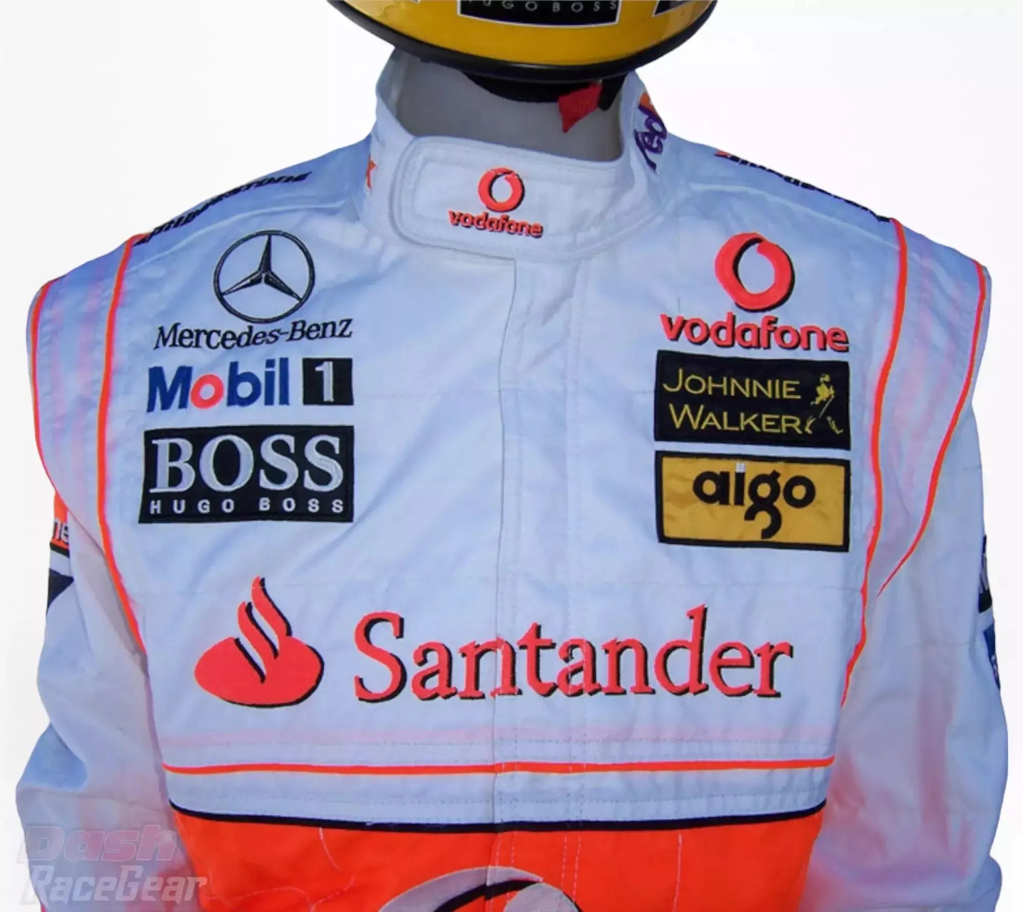 2007 Fernando Alonso McLaren F1 Embroidered Racing Suit - Dash Racewear