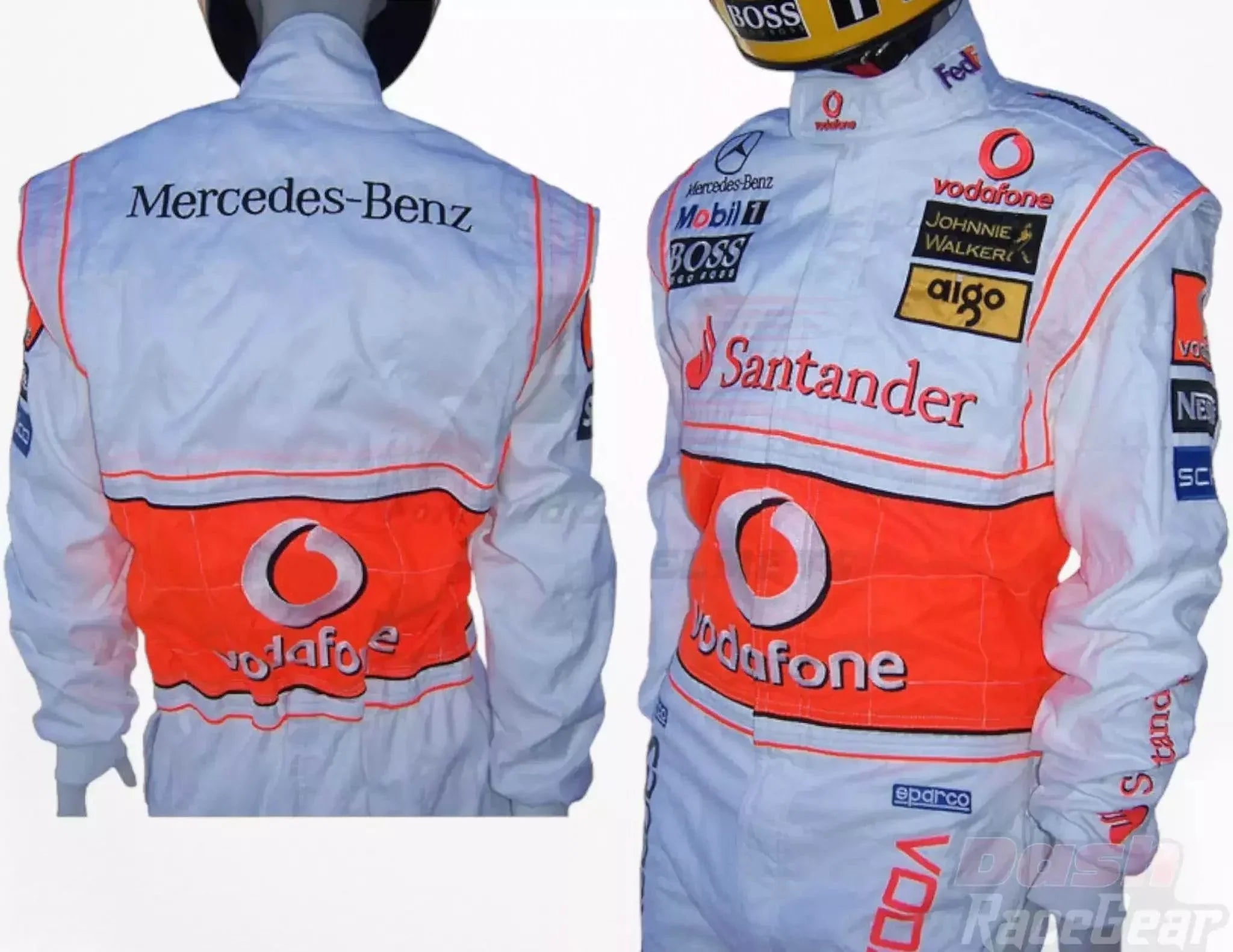 2007 Fernando Alonso McLaren F1 Embroidered Racing Suit DASH RACEGEAR