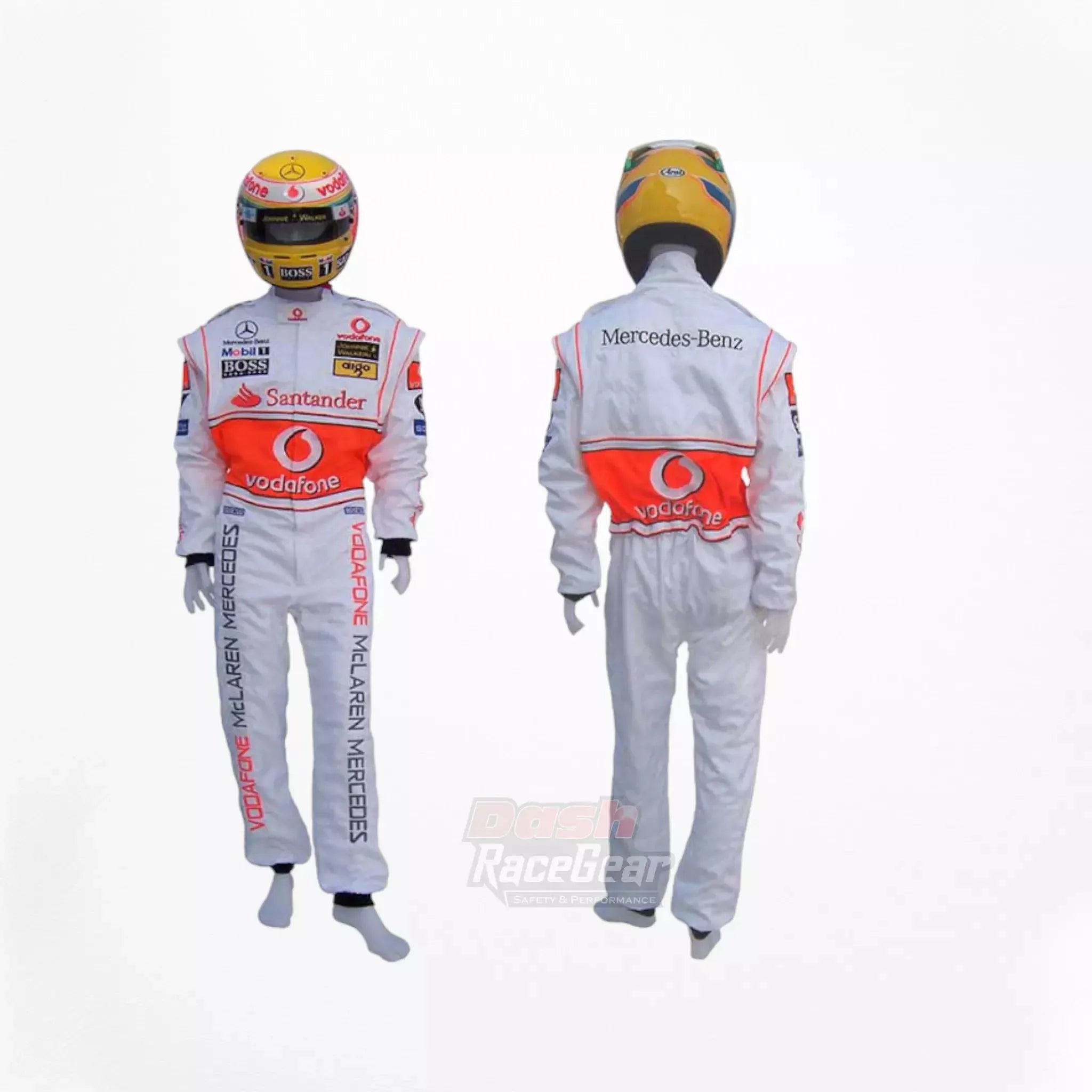 2007 Fernando Alonso McLaren F1 Embroidered Racing Suit - Dash Racewear