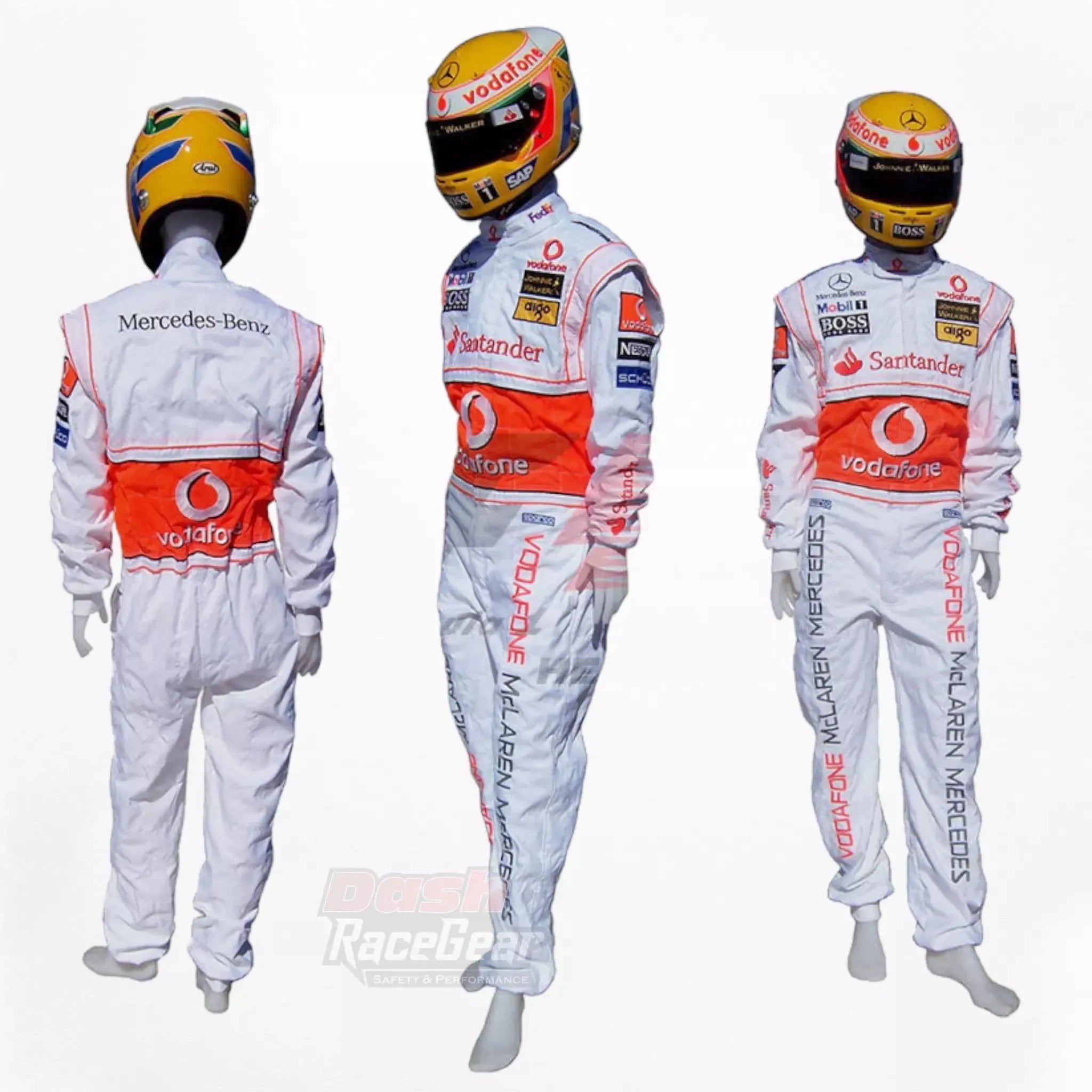 2007 Fernando Alonso McLaren F1 Embroidered Racing Suit - Dash Racewear