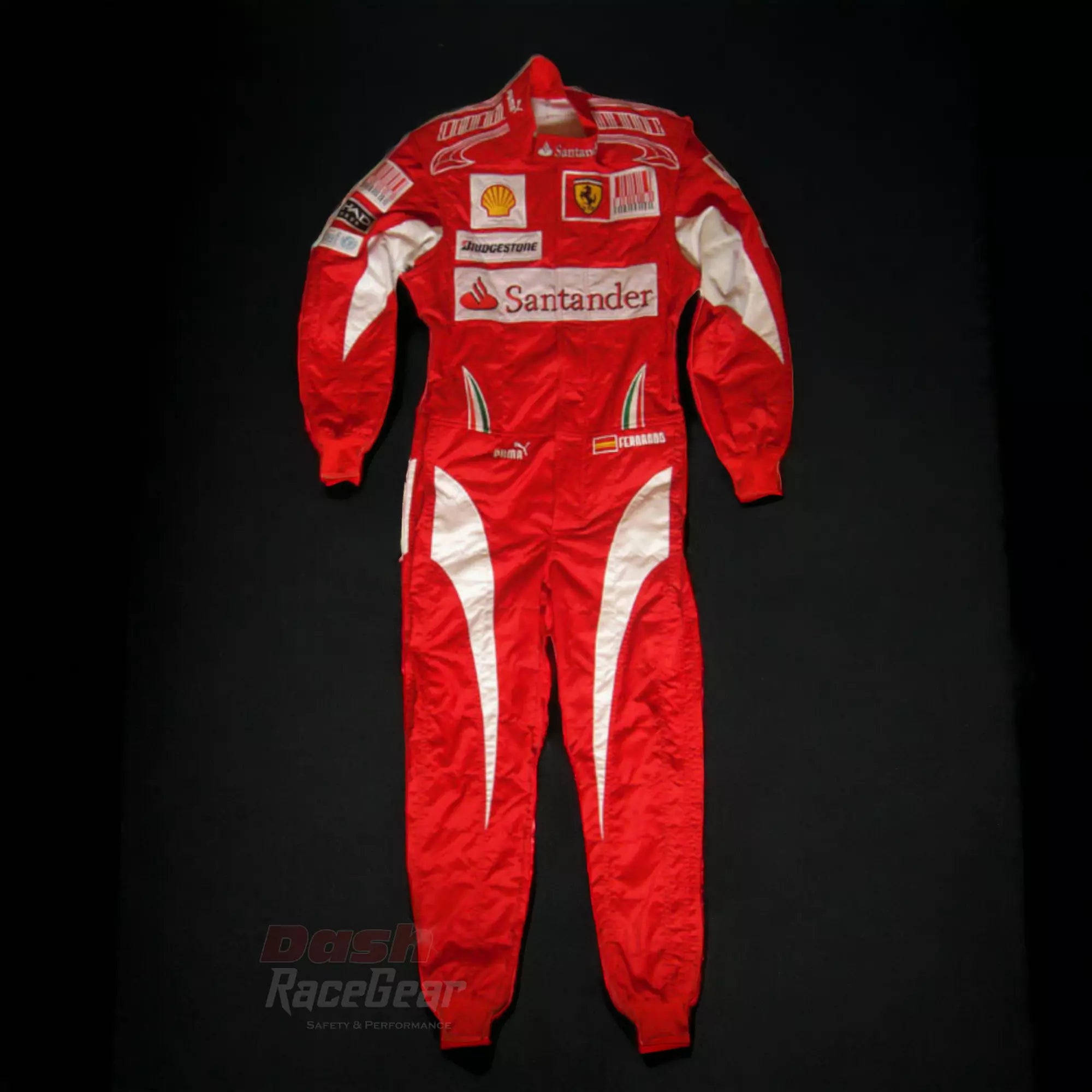 2010 Fernando Alonso Ferrari F1 Embroidered Racing Suit - Dash Racegear