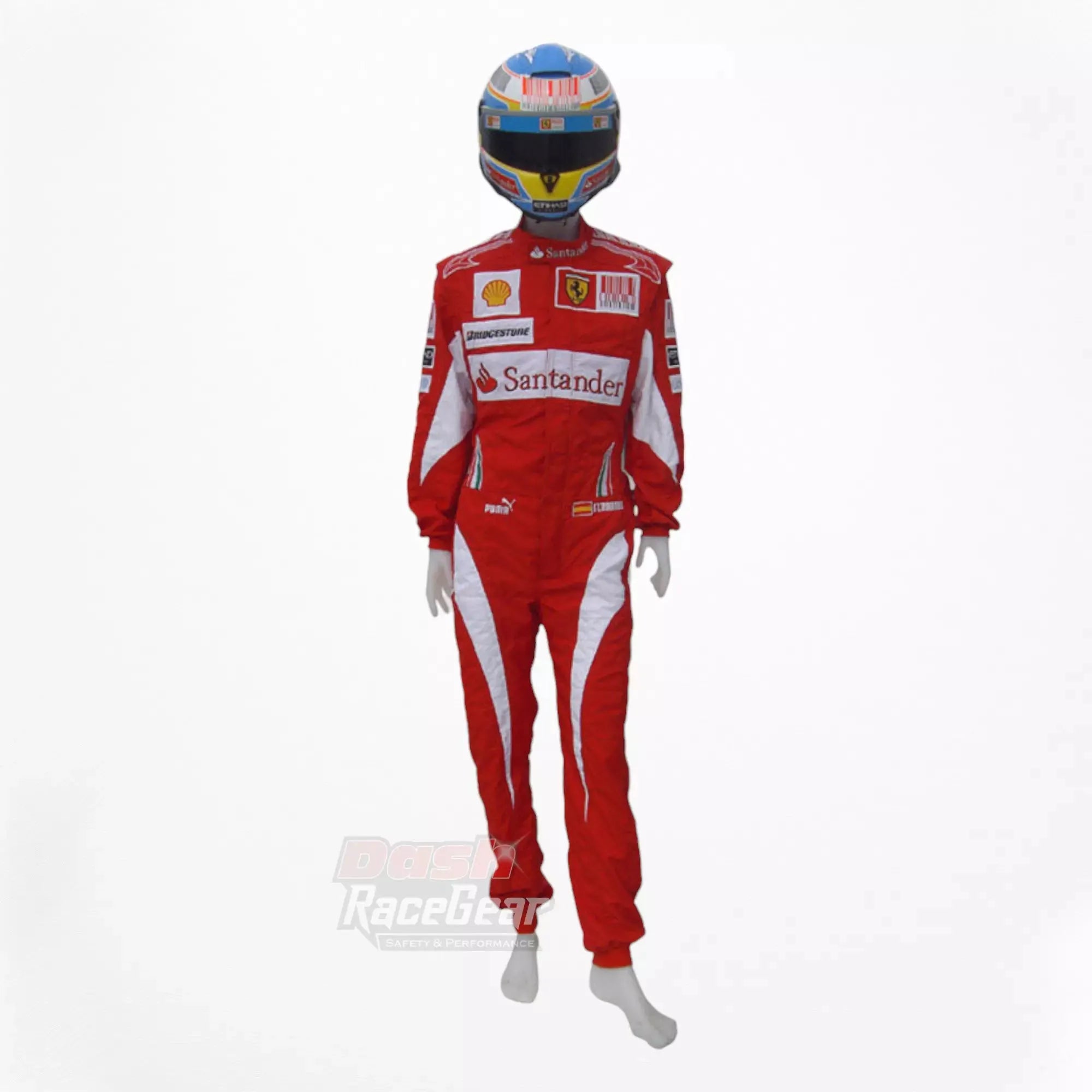 2010 Fernando Alonso Ferrari F1 Embroidered Racing Suit - Dash Racewear
