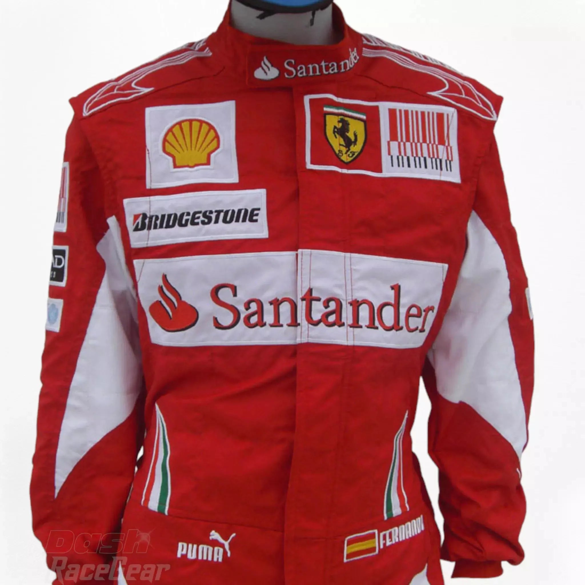 2010 Fernando Alonso Ferrari F1 Embroidered Racing Suit - Dash Racewear