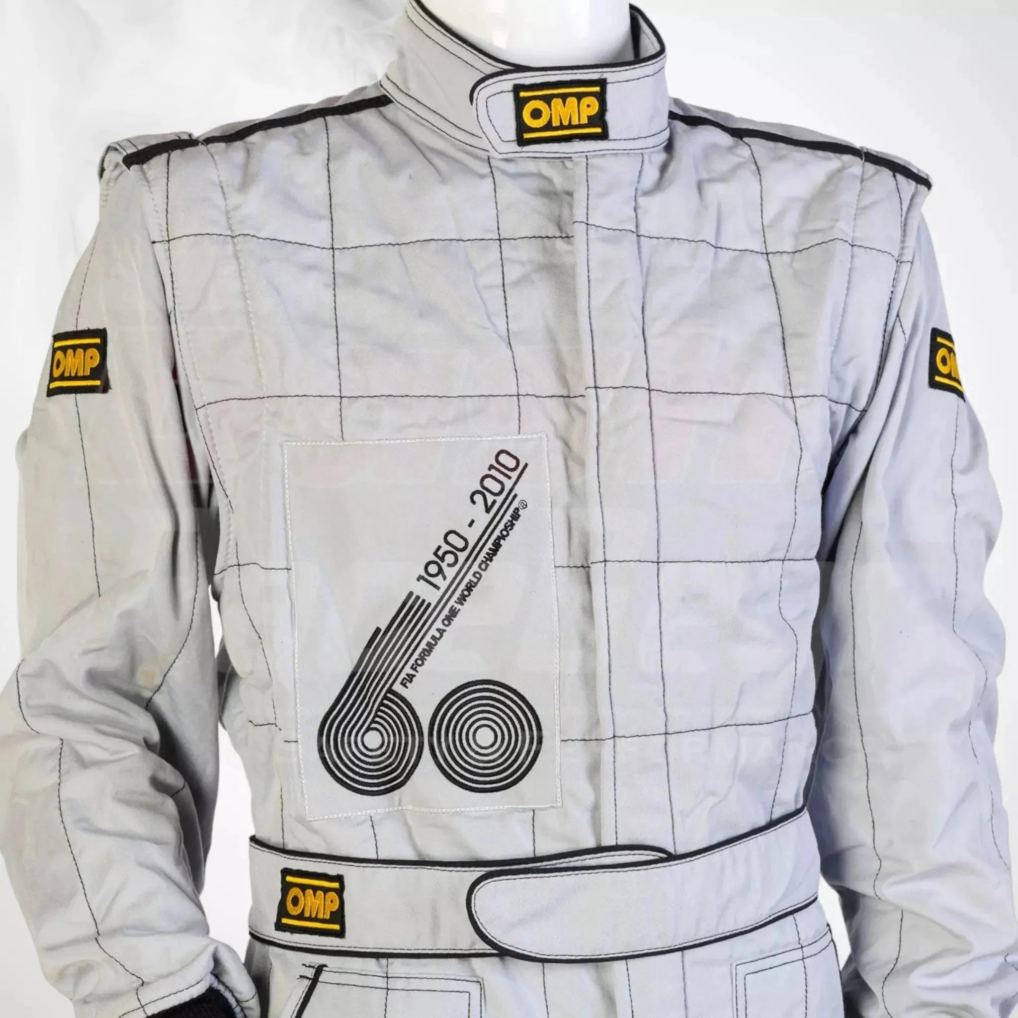 2010 Formula 1 50th Anniversary Bahrain Grand Prix Demonstration OMP NIGEL MANSELL’S Race Suit - Dash Racewear