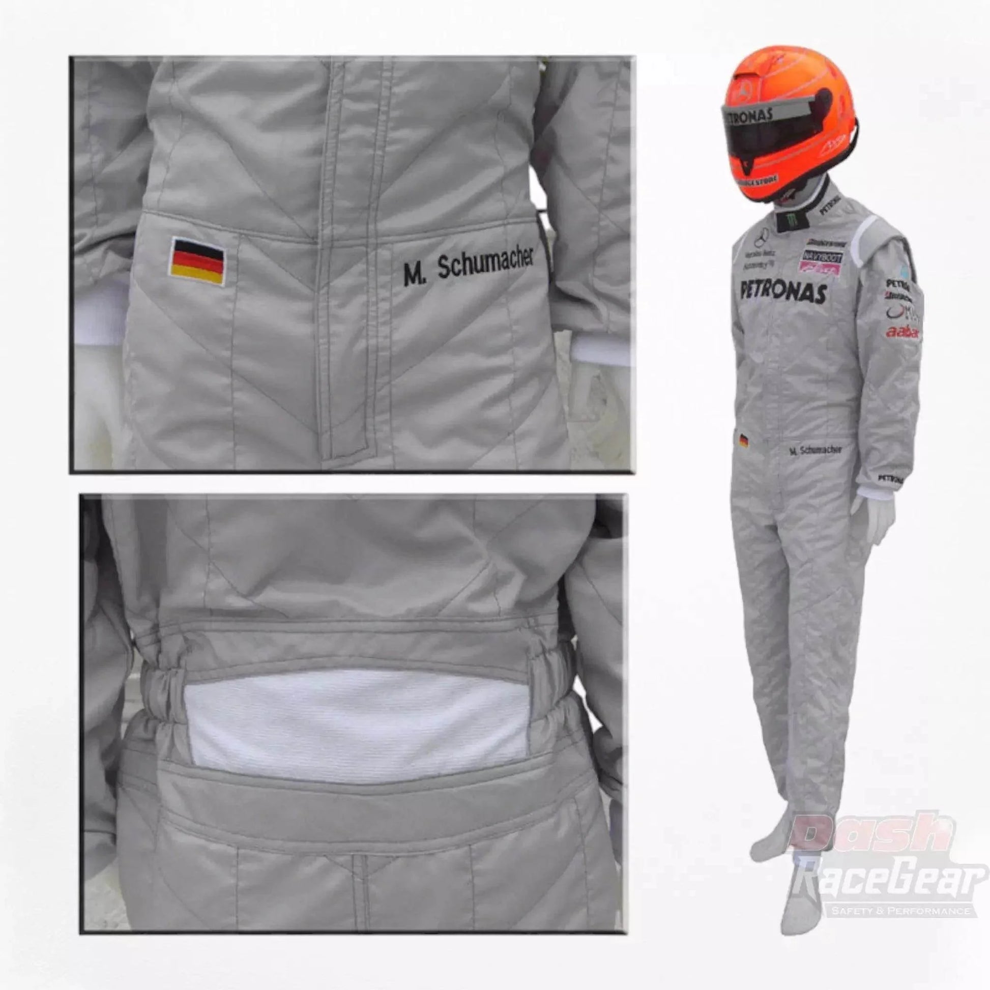 2010 Michael Schumacher Mercedes Benz F1 Embroiderd Race Suit - Dash Racegear