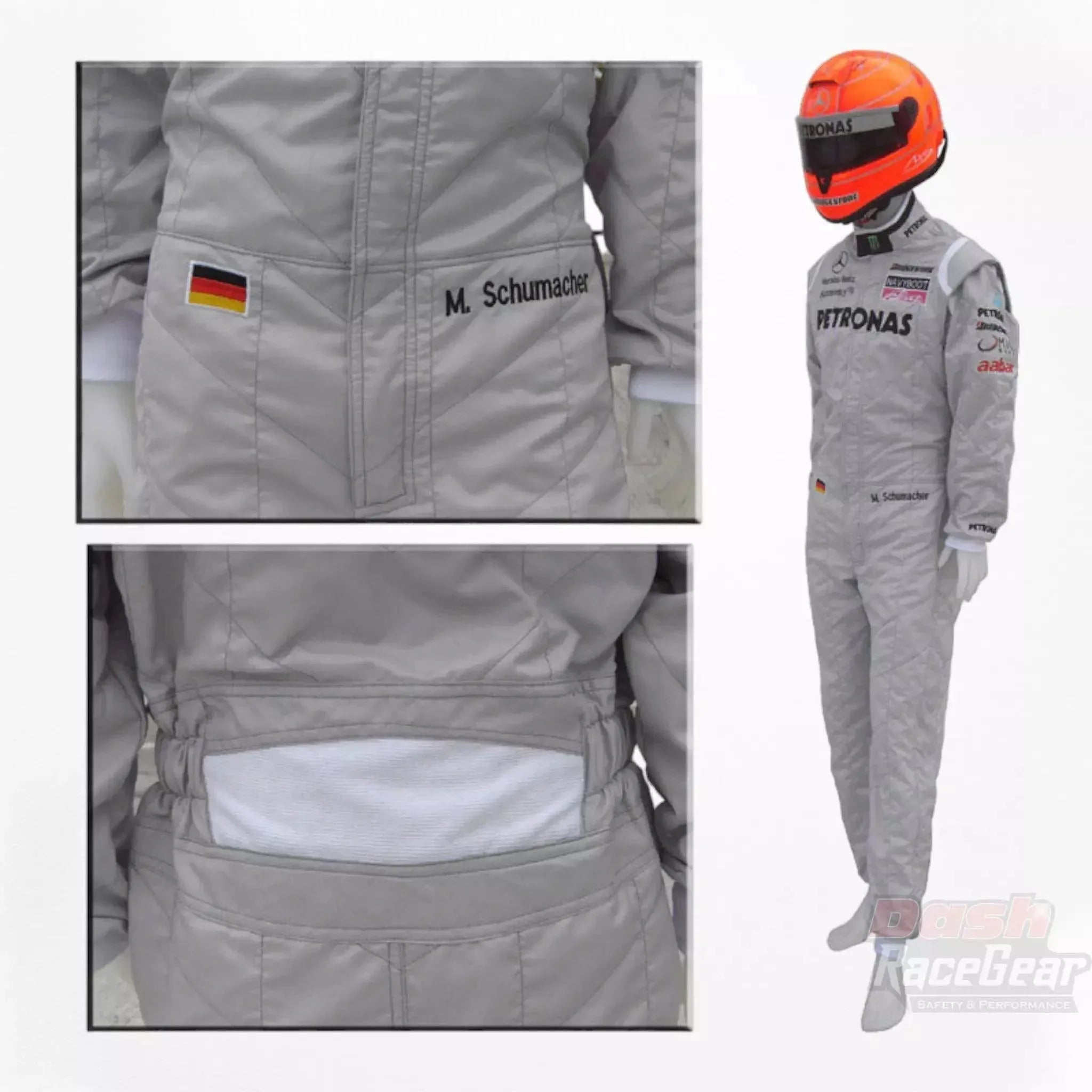 2010 Michael Schumacher Mercedes Benz F1 Embroiderd Race Suit - Dash Racewear