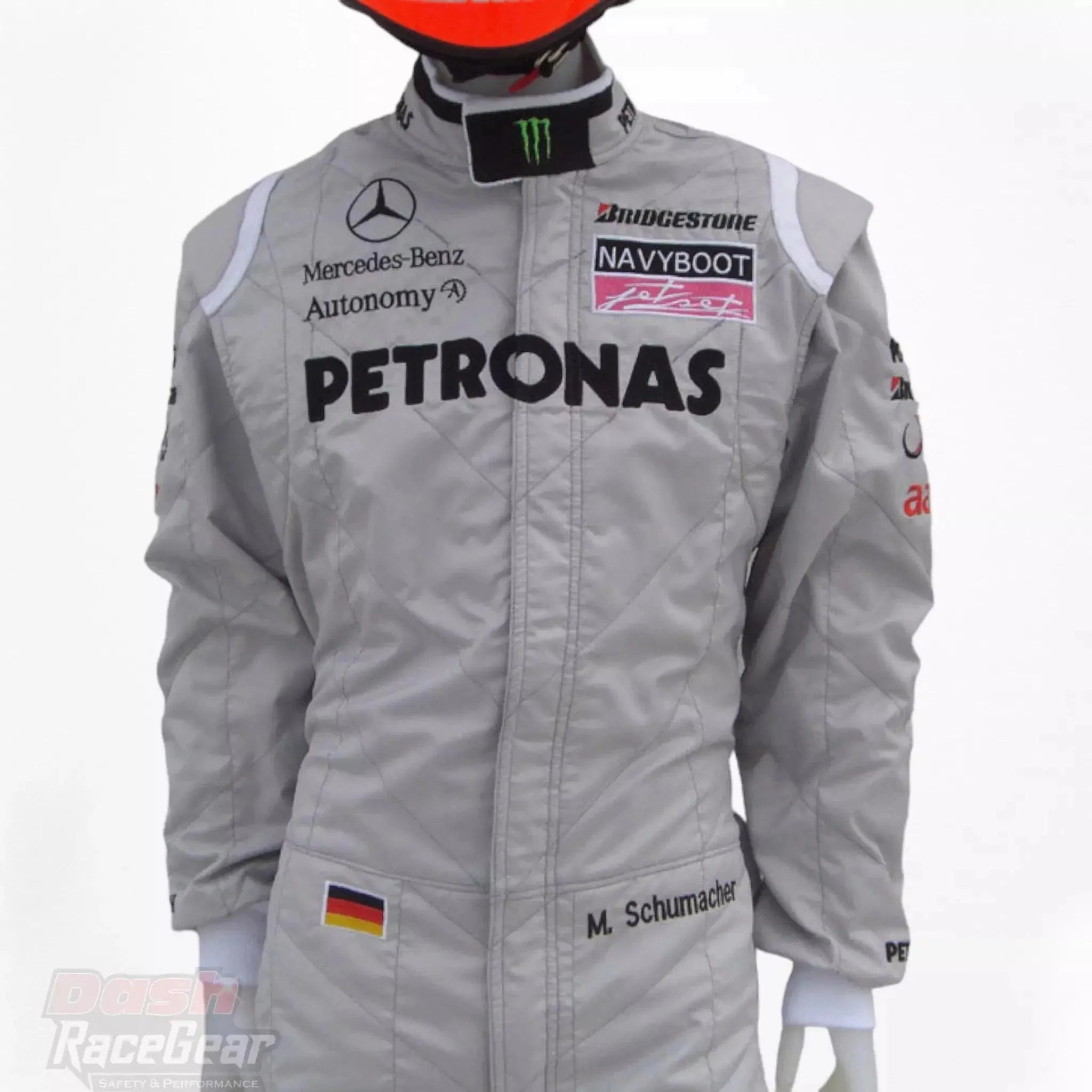 2010 Michael Schumacher Mercedes Benz F1 Embroiderd Race Suit - Dash Racewear