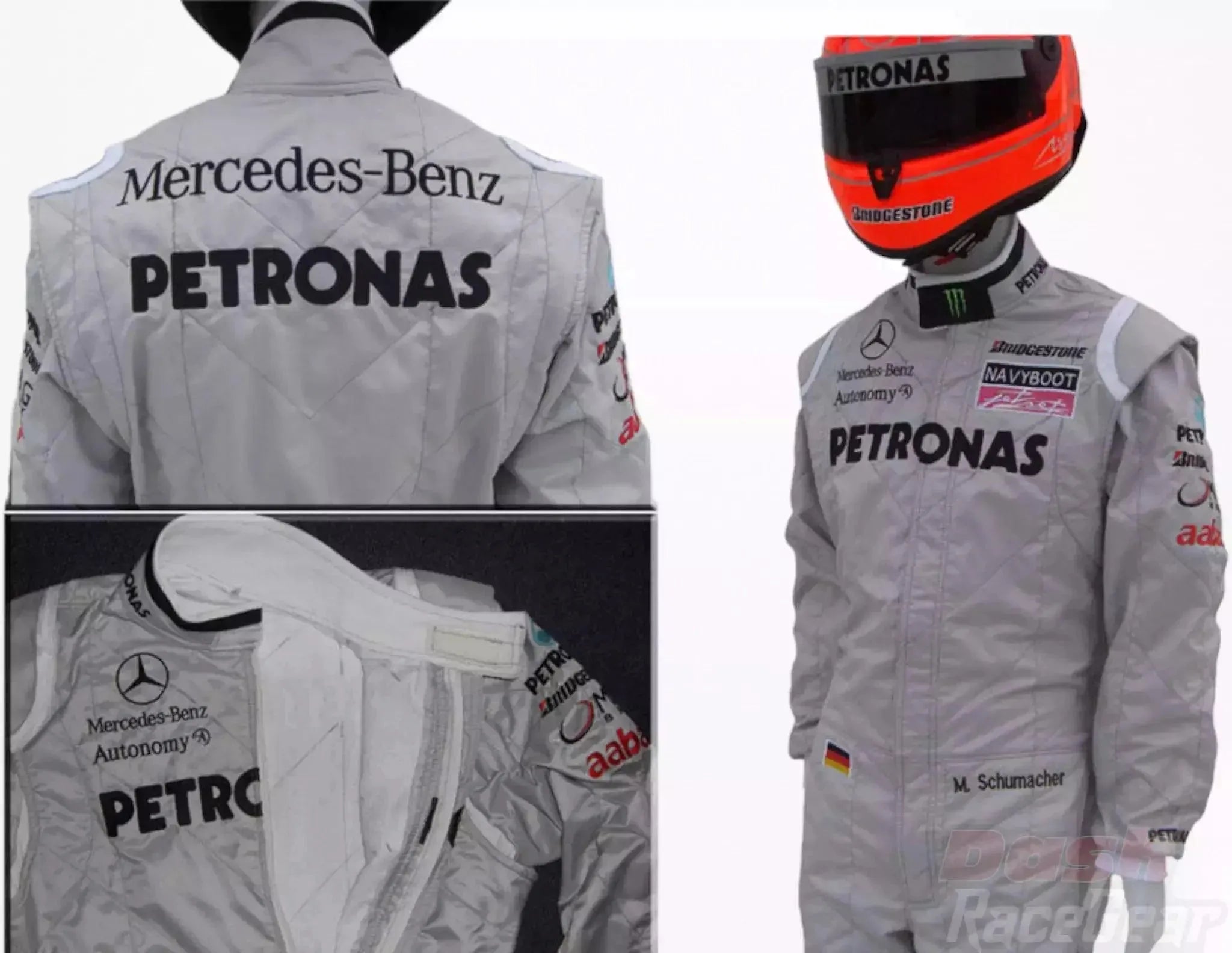 2010 Michael Schumacher Mercedes Benz F1 Embroiderd Race Suit - Dash Racewear