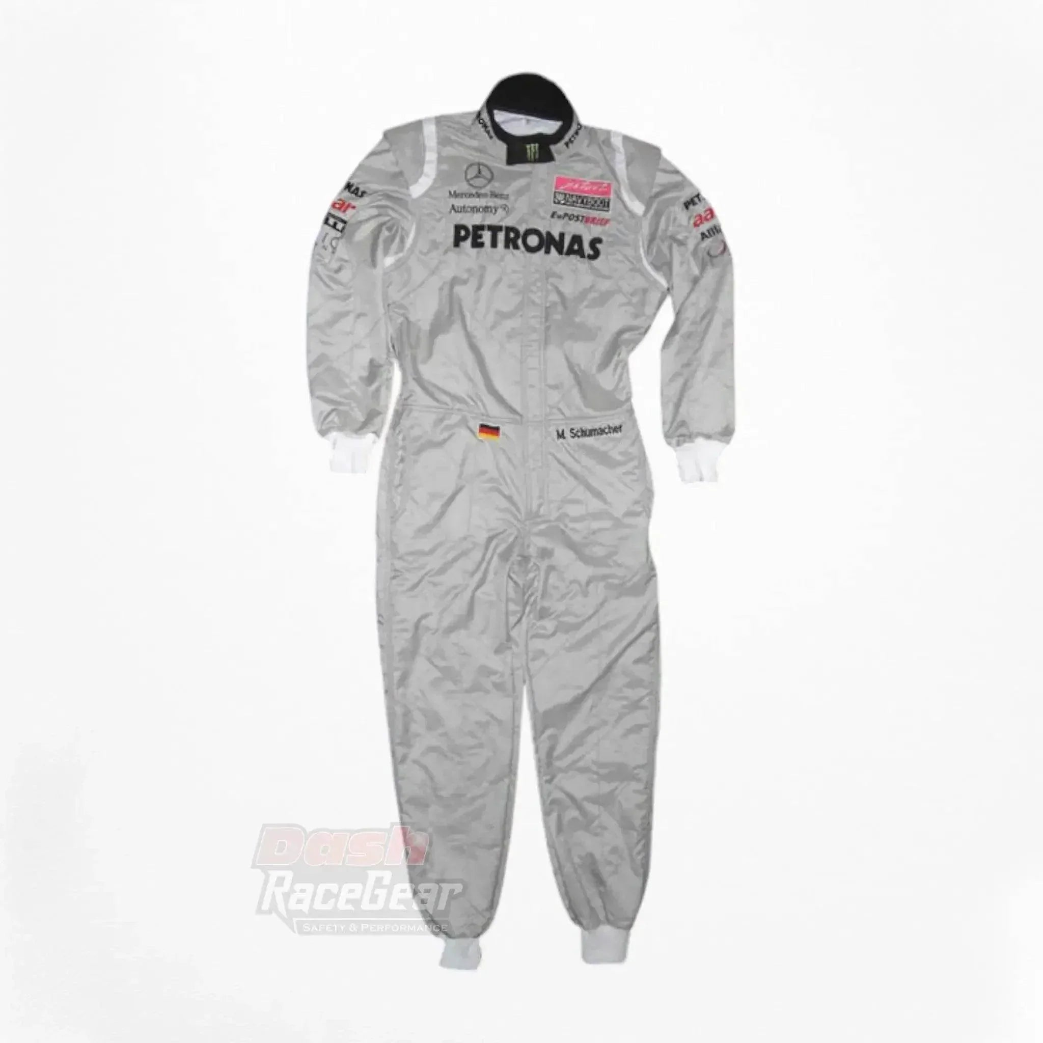 2011 Michael Schumacher Mercedes Benz F1 Embroidered Race Suit DASH RACEGEAR