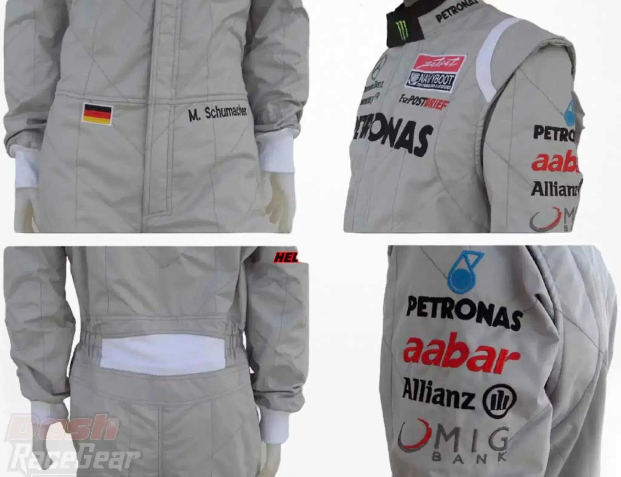 2011 Michael Schumacher Mercedes Benz F1 Embroidered Race Suit - Dash Racewear