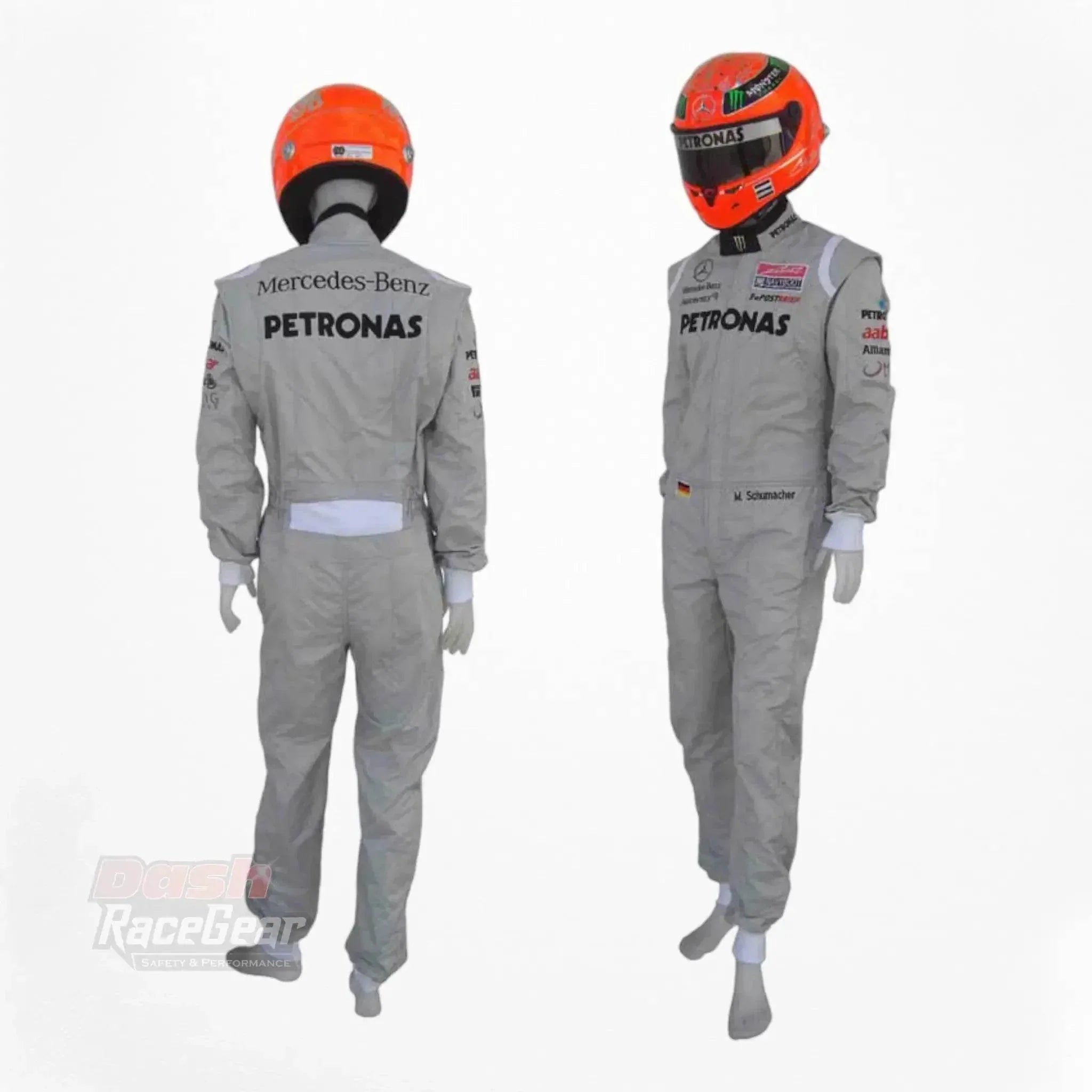 2011 Michael Schumacher Mercedes Benz F1 Embroidered Race Suit DASH RACEGEAR