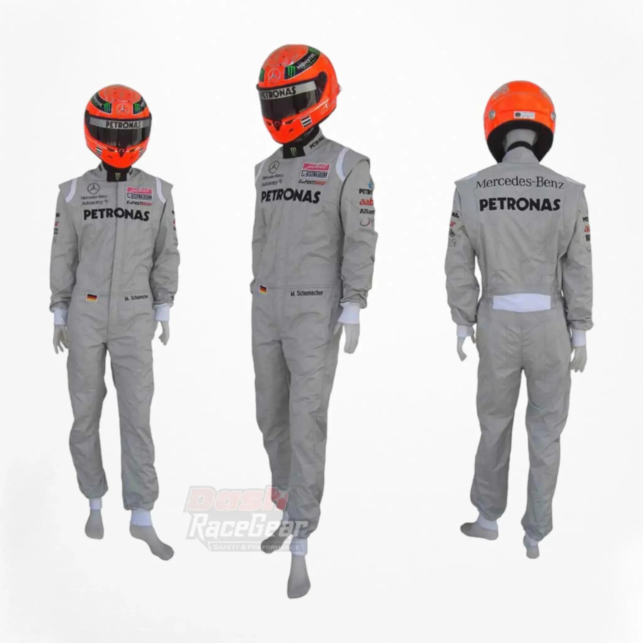 2011 Michael Schumacher Mercedes Benz F1 Embroidered Race Suit - Dash Racewear
