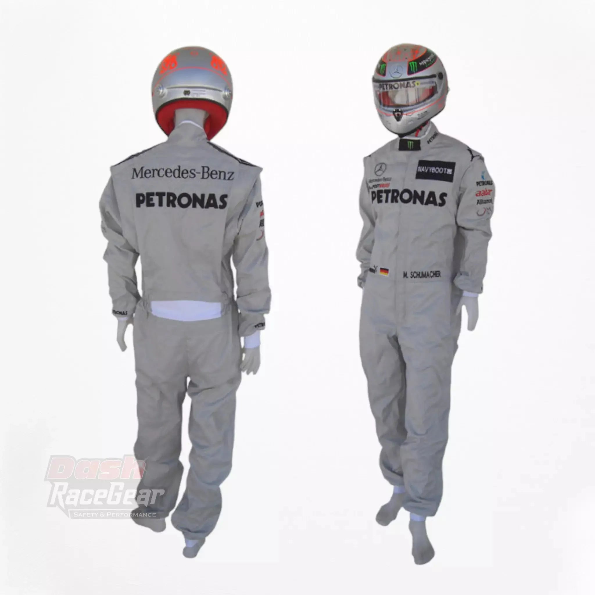 2012 Michael Schumacher Mercedes Benz F1 Embroidered Race Suit - Dash Racewear