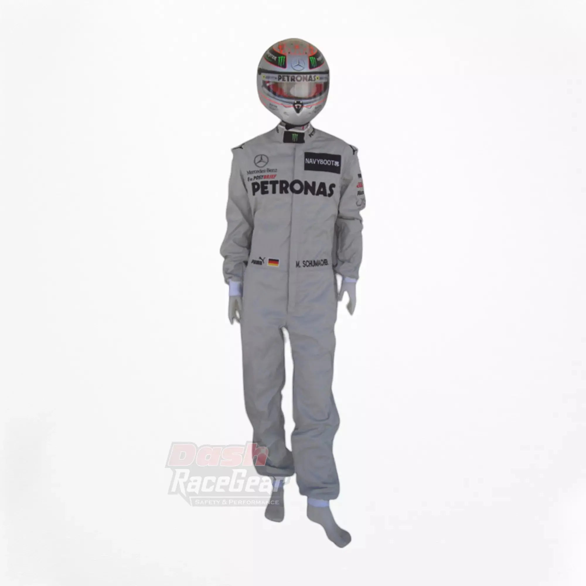 2012 Michael Schumacher Mercedes Benz F1 Embroidered Race Suit - Dash Racewear