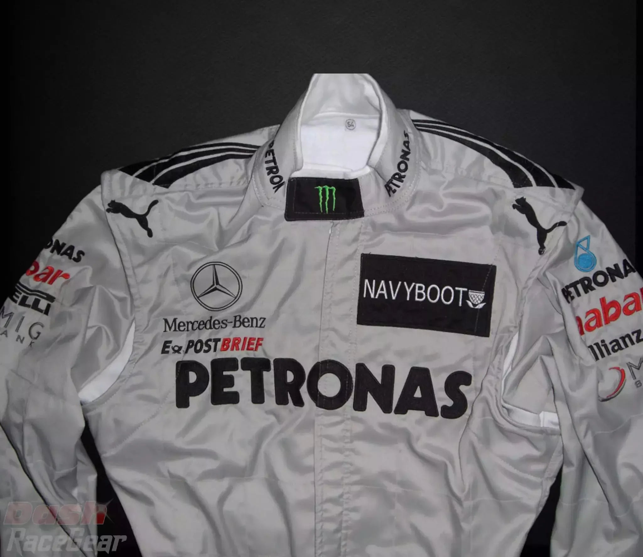 2012 Michael Schumacher Mercedes Benz F1 Embroidered Race Suit - Dash Racewear