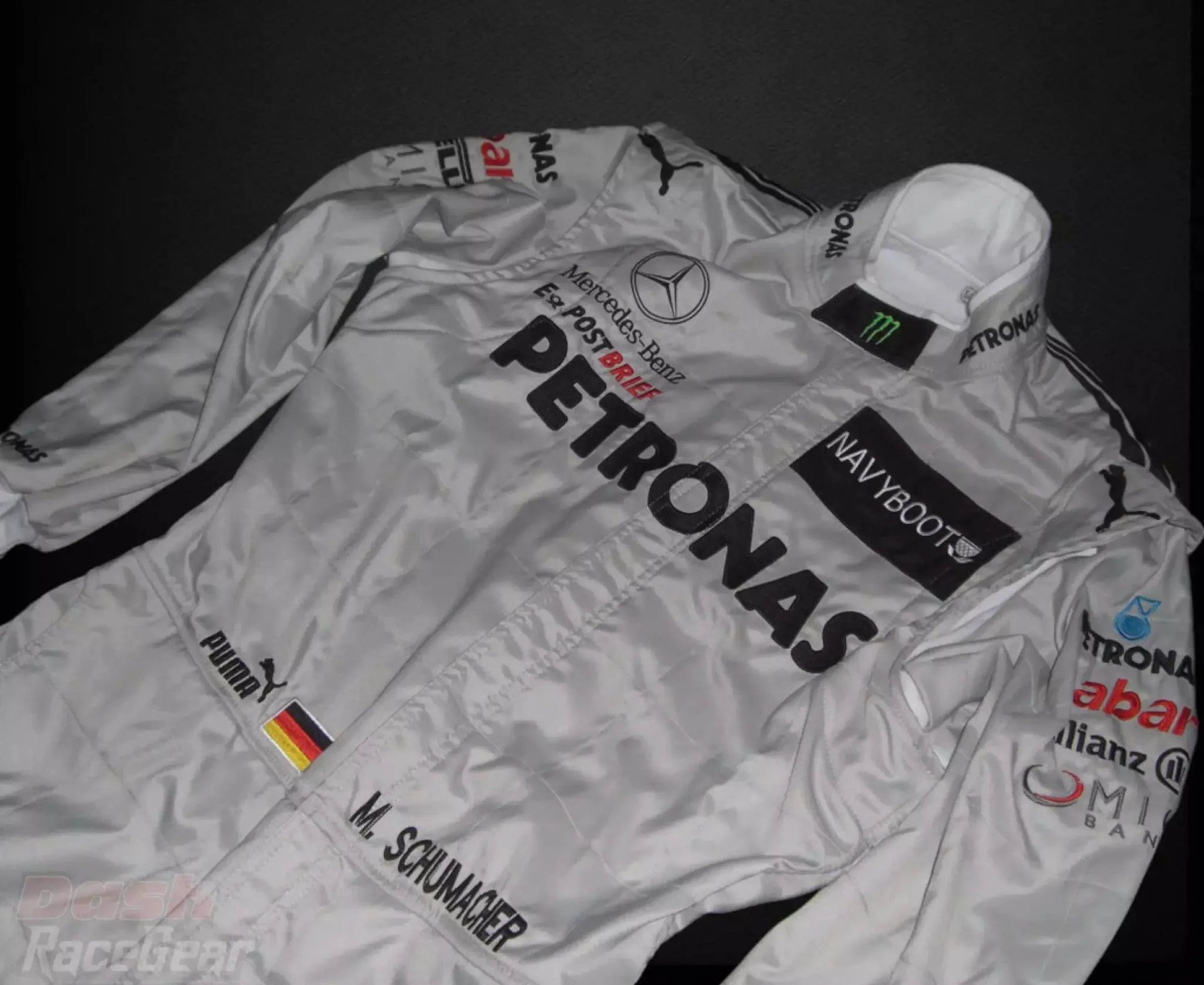 2012 Michael Schumacher Mercedes Benz F1 Embroidered Race Suit - Dash Racegear