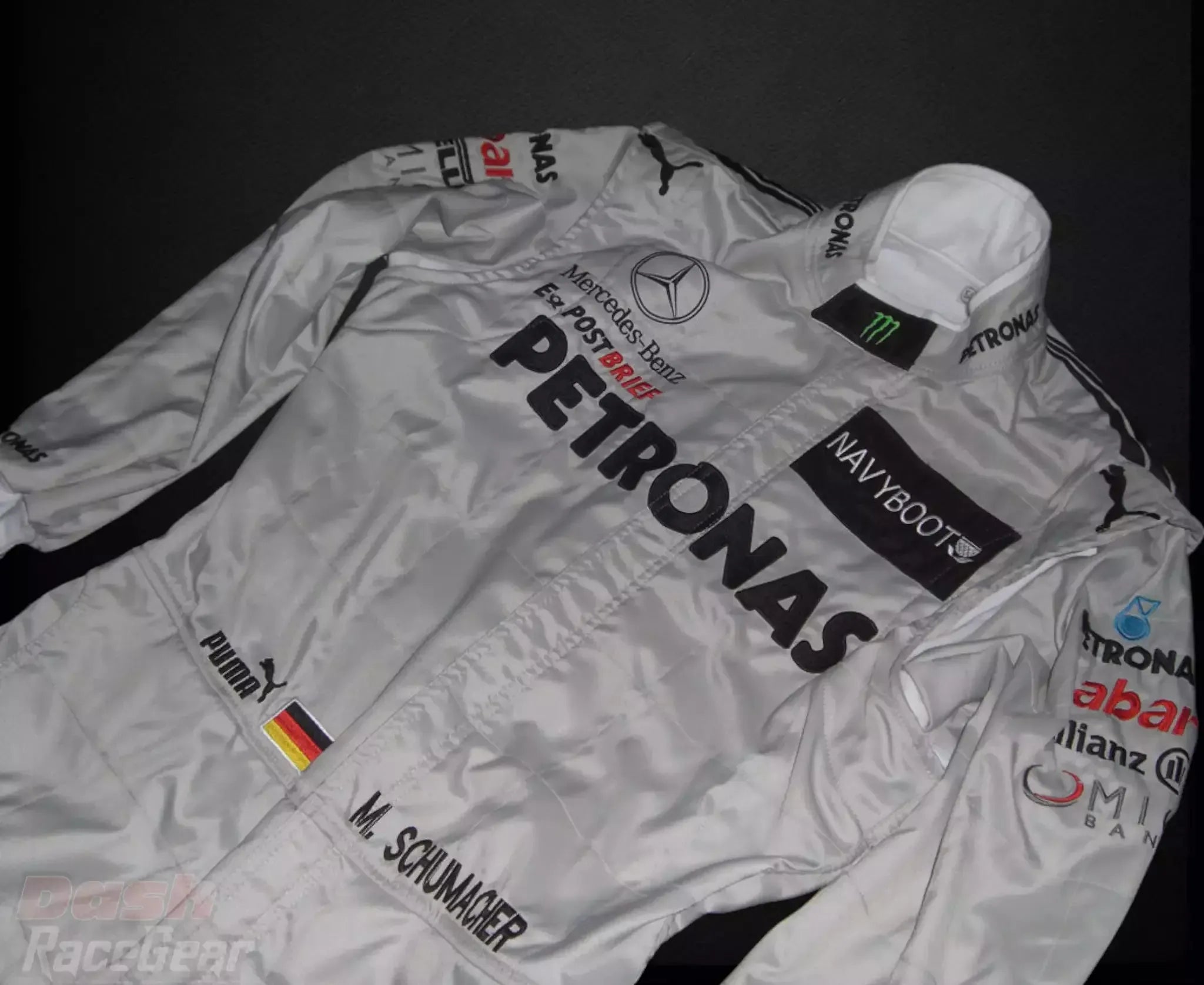2012 Michael Schumacher Mercedes Benz F1 Embroidered Race Suit - Dash Racewear