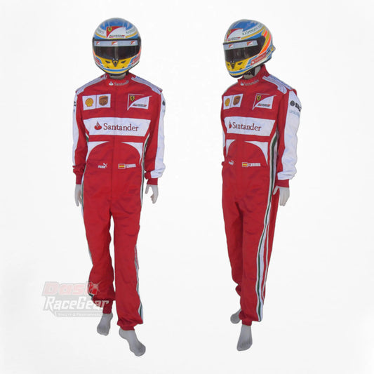 2013 Fernando Alonso Ferrari F1 Embroidered Racing Suit - Dash Racegear