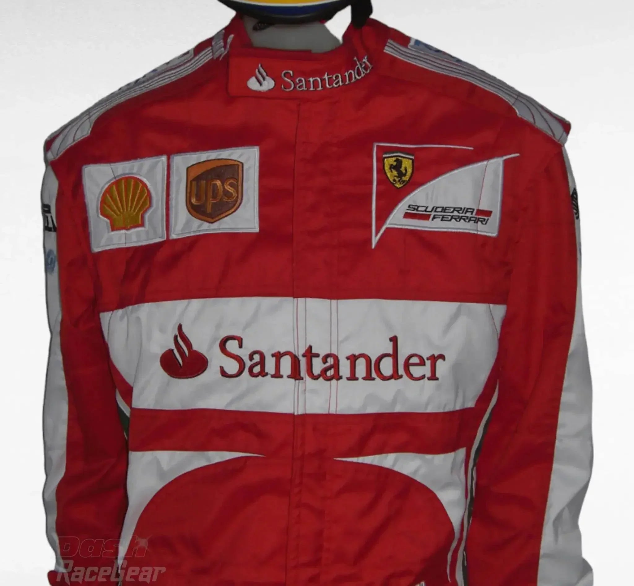 2013 Fernando Alonso Ferrari F1 Embroidered Racing Suit DASH RACEGEAR