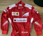 2014 Fernando Alonso Ferrari F1 Embroidered Racing Suit