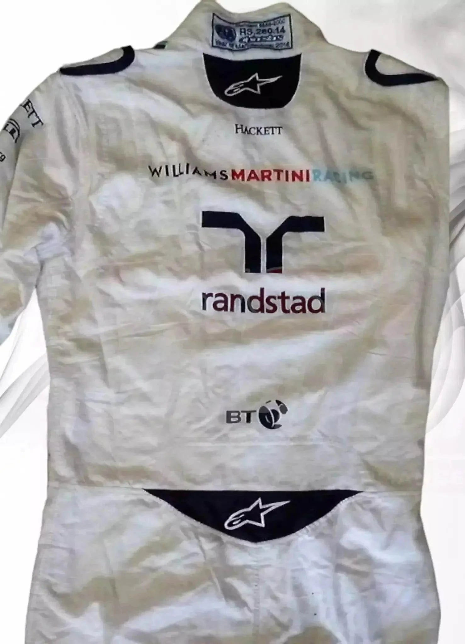 2016 Valtteri Bottas Martini F1 Race suit - Dash Racegear