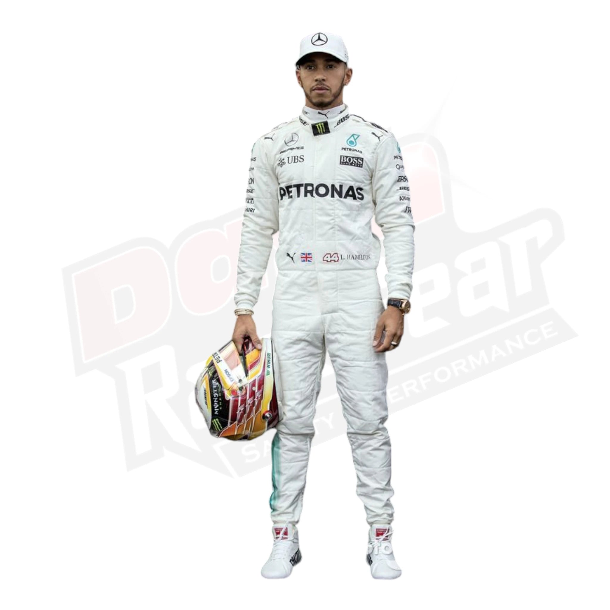 2017 Lewis Hamilton Mercedes-Benz F1 Printed Racing Suit