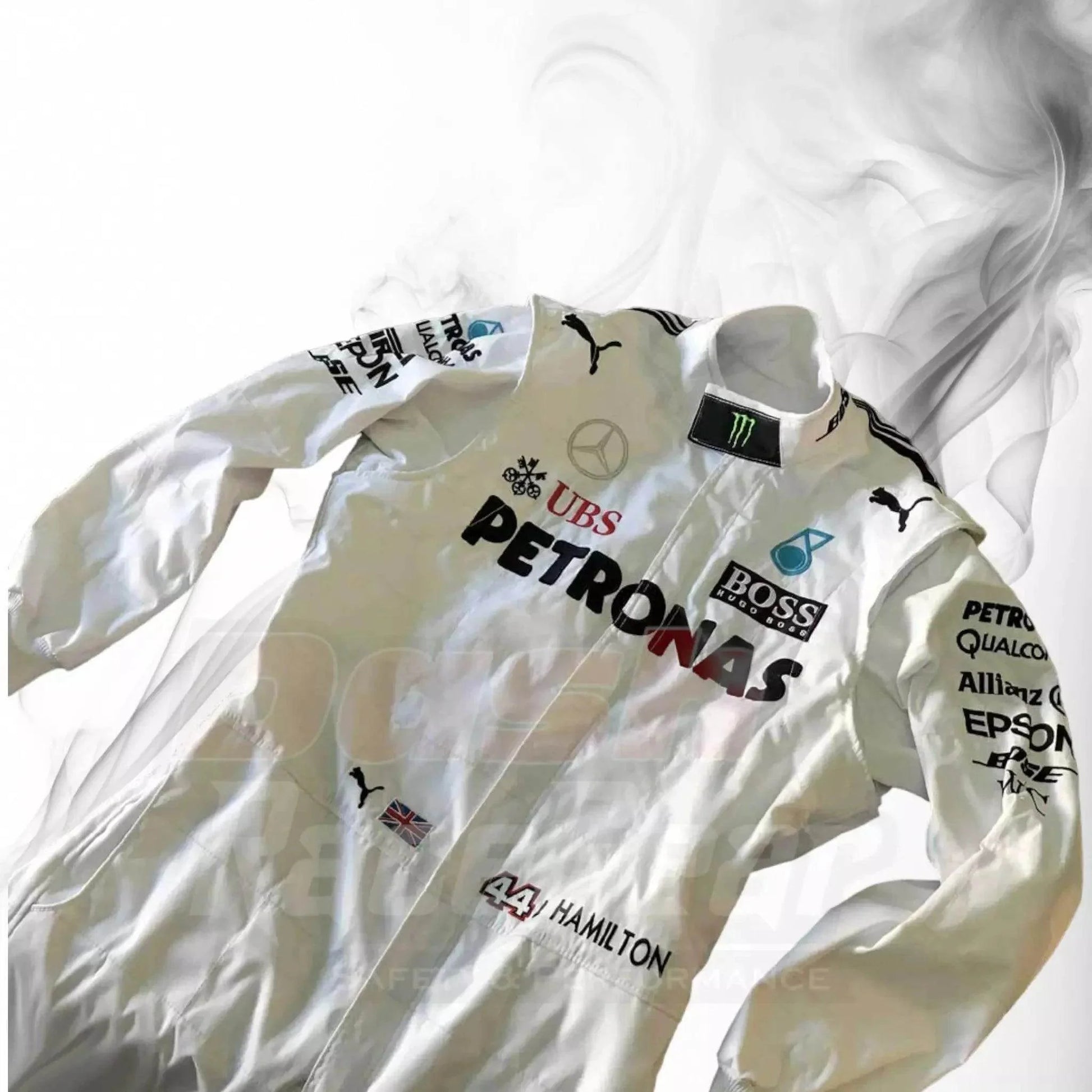 2017 Lewis Hamilton Mercedes-Benz F1 Printed Racing Suit - Dash Racegear