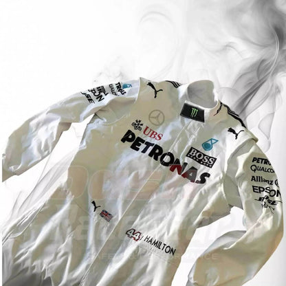 2017 Lewis Hamilton Mercedes-Benz F1 Printed Racing Suit - Dash Racegear