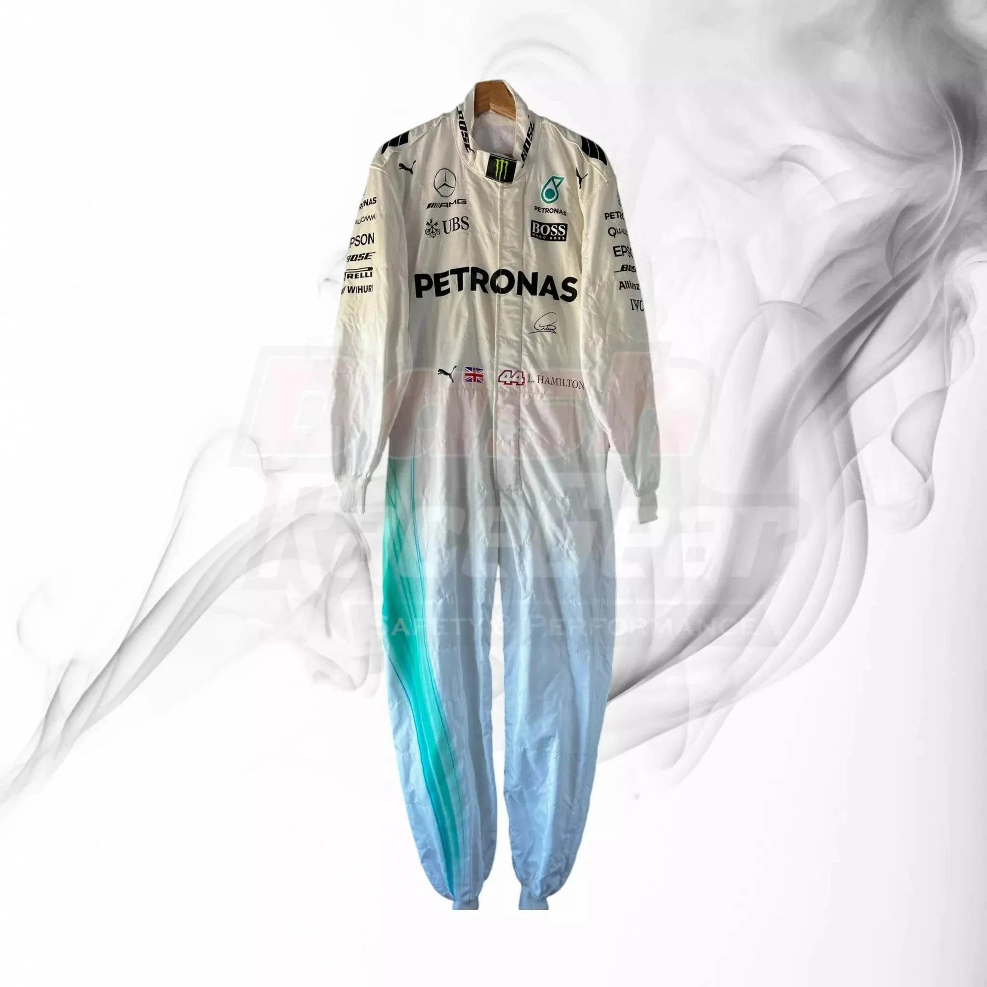 2017 Lewis Hamilton Mercedes-Benz F1 Printed Racing Suit - Dash Racegear