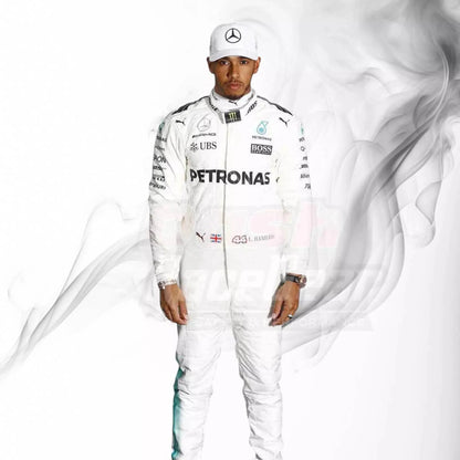 2017 Lewis Hamilton Mercedes-Benz F1 Printed Racing Suit - Dash Racegear