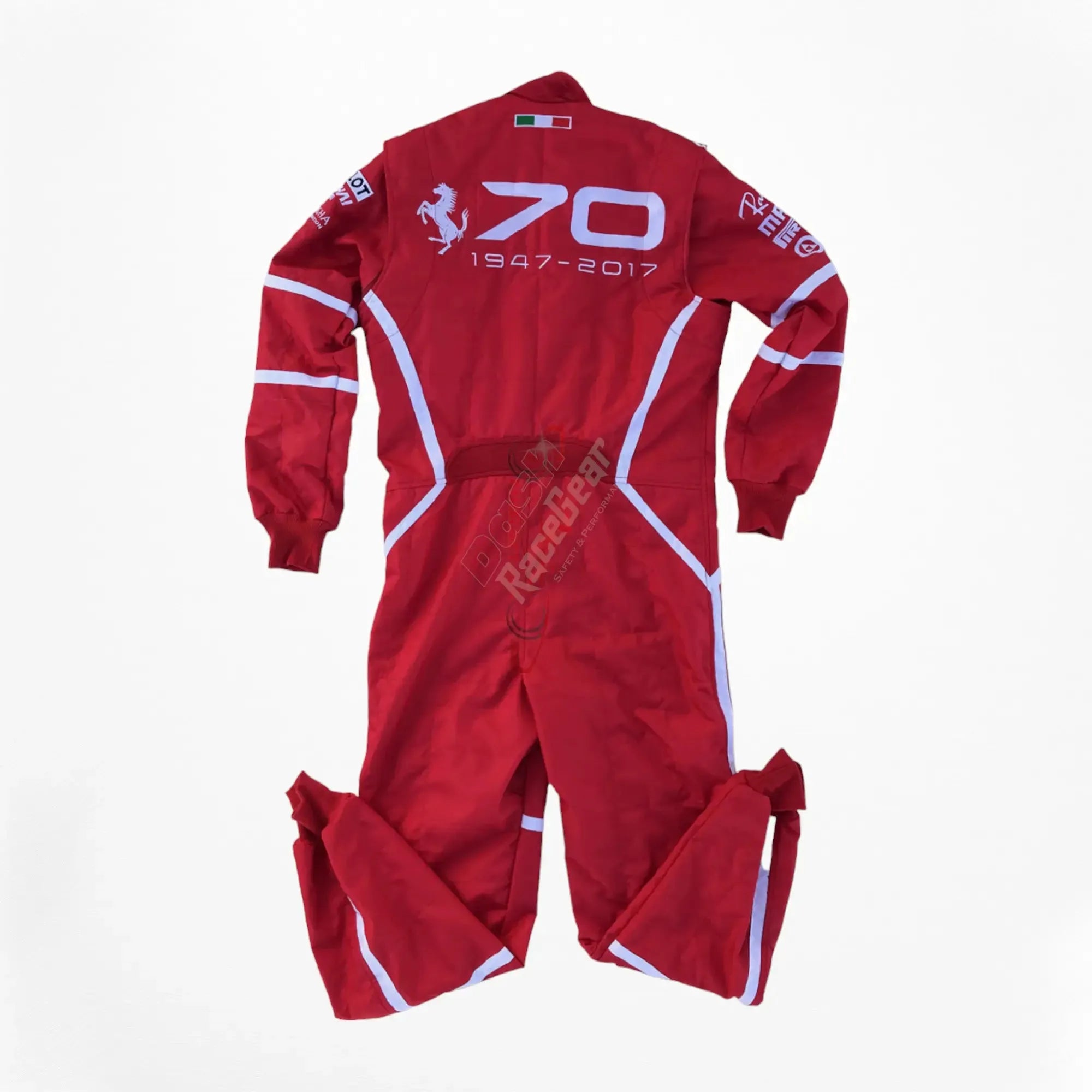 2017 Sebastian Vettel Ferrari 70th Anniversary F1 Embroidered Racing Suit -Monza GP - Dash Racewear